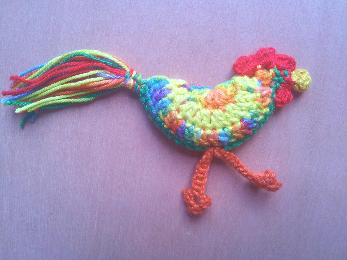 troc de troc petit coq au crochet fait main image 2