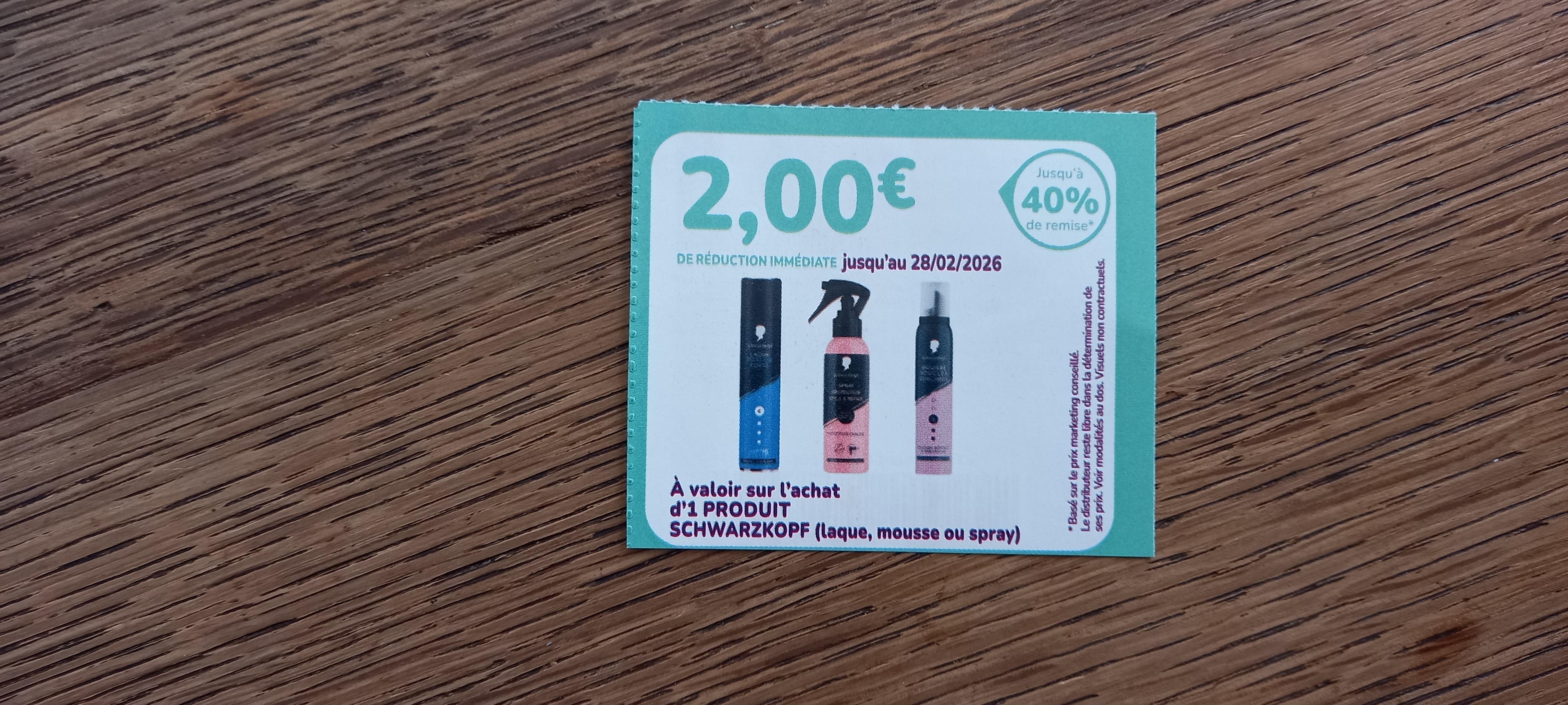 troc de troc bon de réduction schwarzkopf. image 0