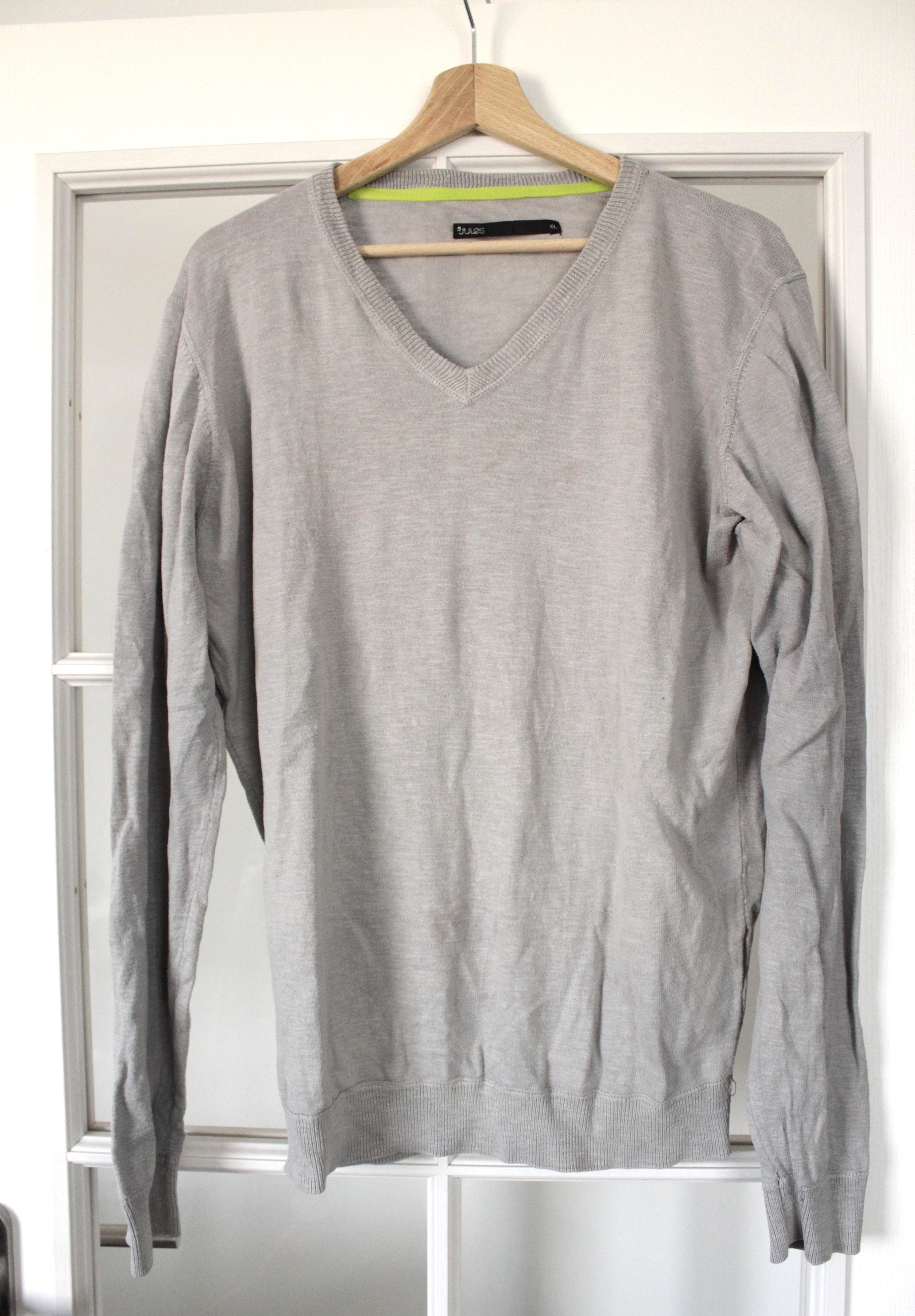 troc de troc pull col v gris taille xl marque jules image 0
