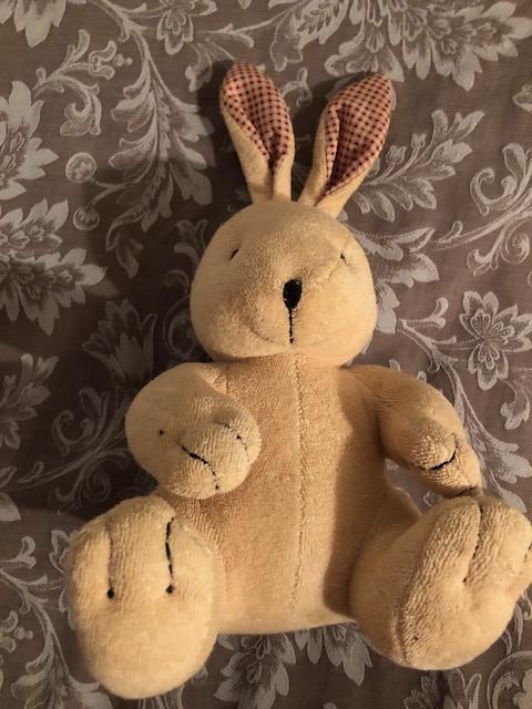 troc de troc peluche lapin 17cm assis (sans les oreilles) image 2