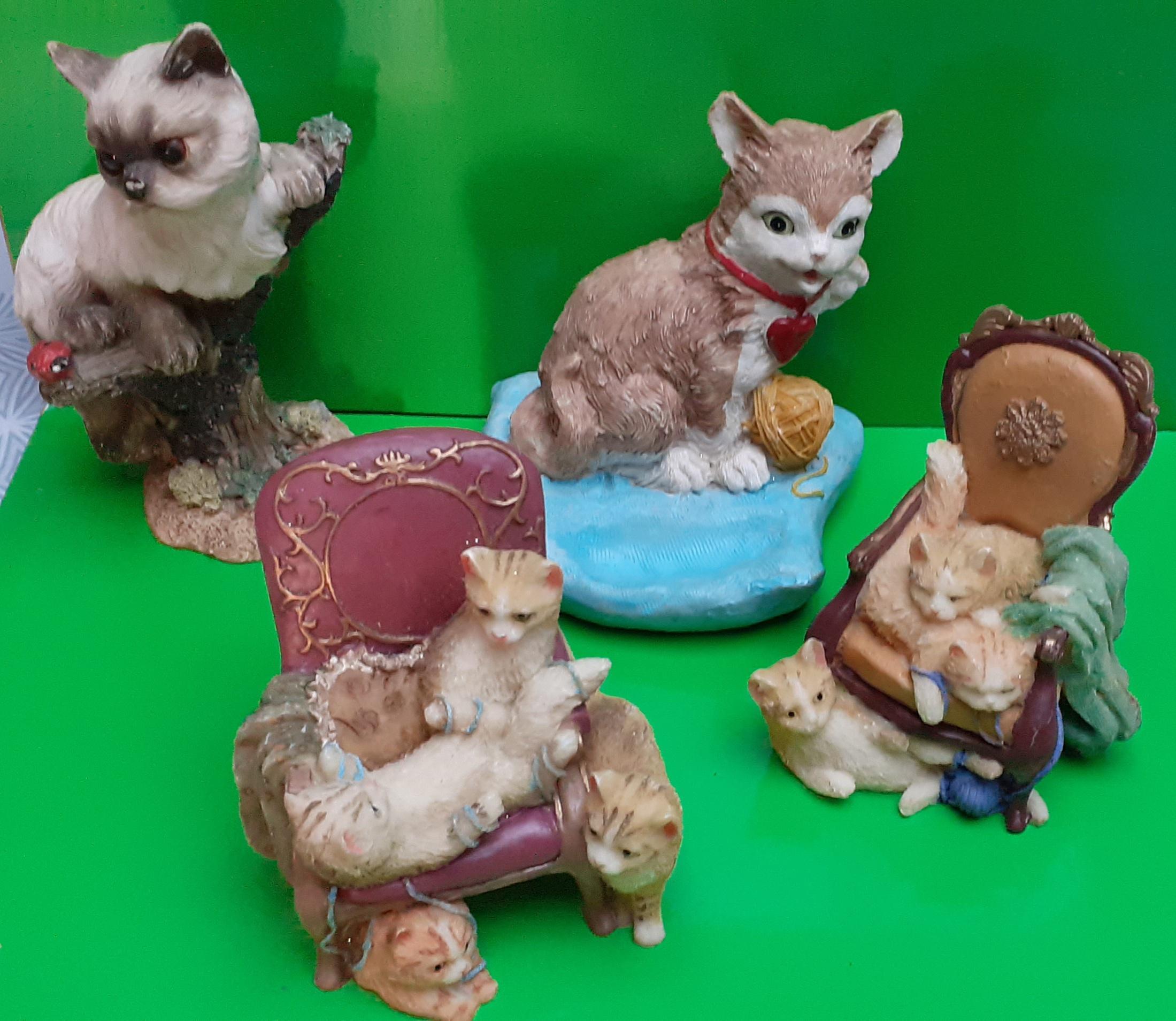 troc de troc j'échange 4 bibelots chats image 0