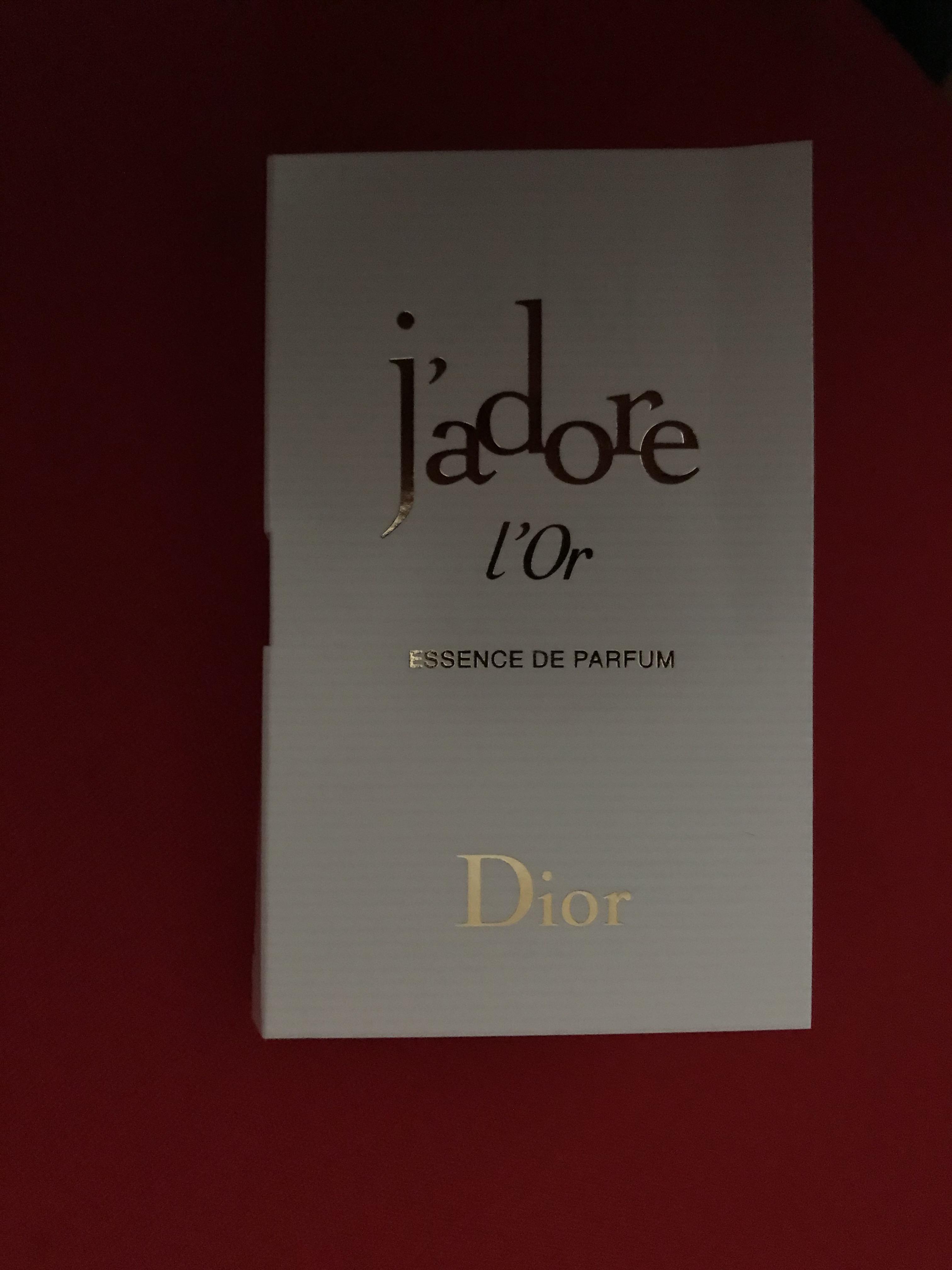 troc de troc reserve / échantillon de parfum dior " l' or j' adore  " image 0