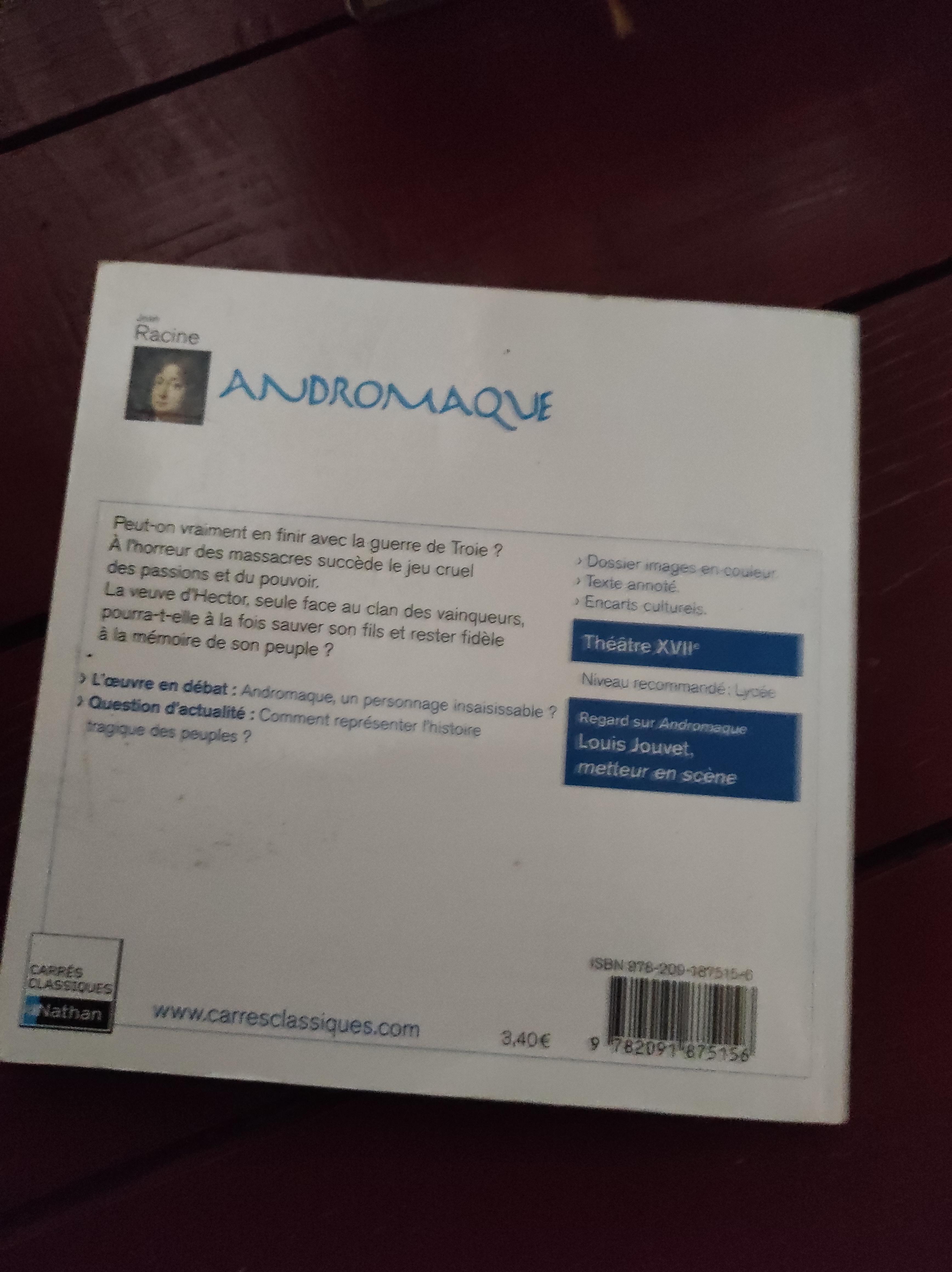troc de troc livre andromaque image 1
