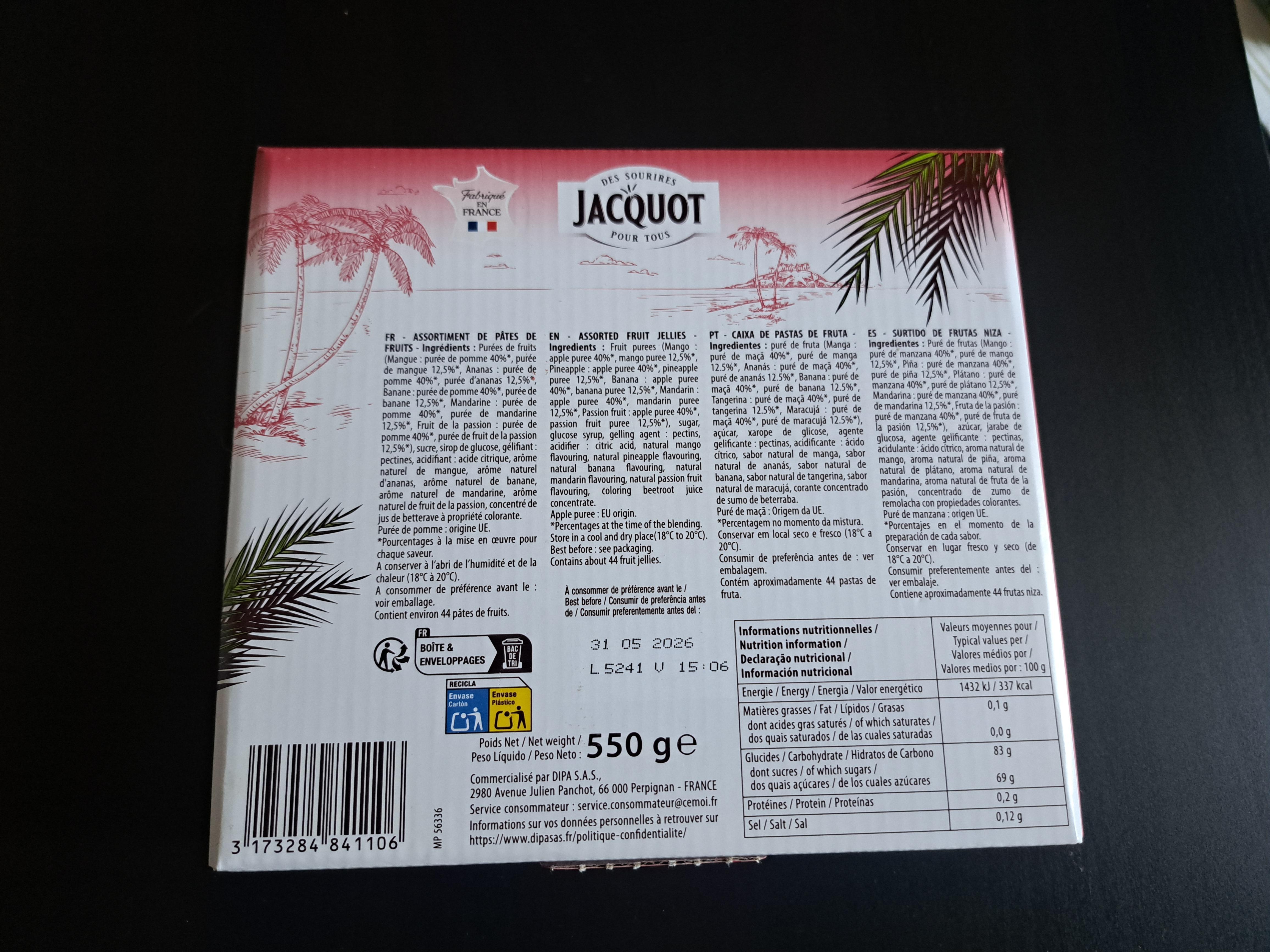 troc de troc boîte de pâtes de fruits neuves image 1