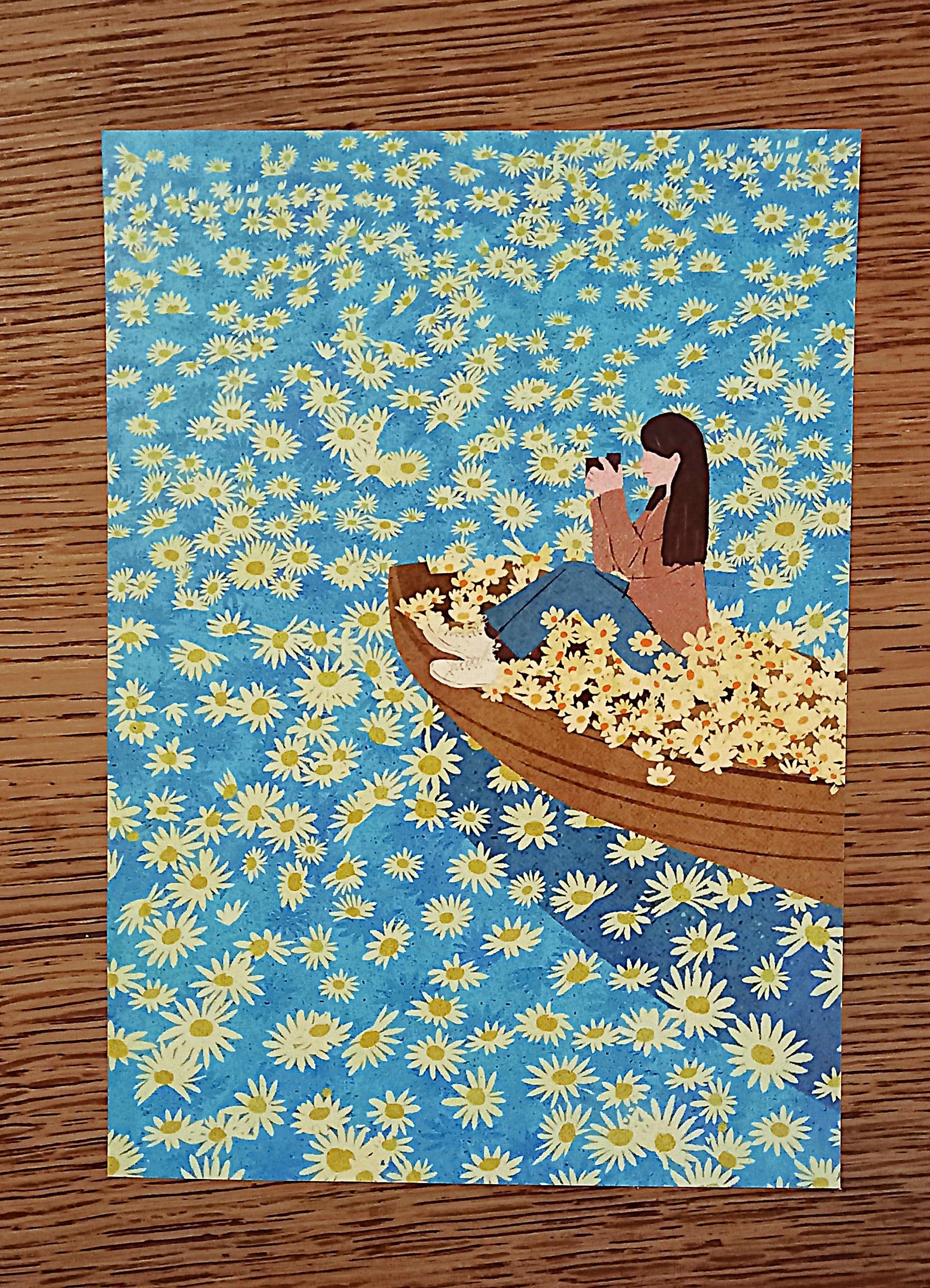 troc de troc carte postale "les marguerites". image 0