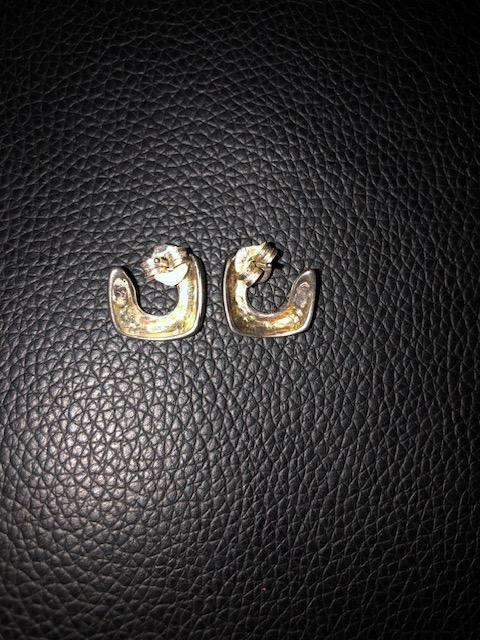 troc de troc boucles d'oreilles métal argenté image 1