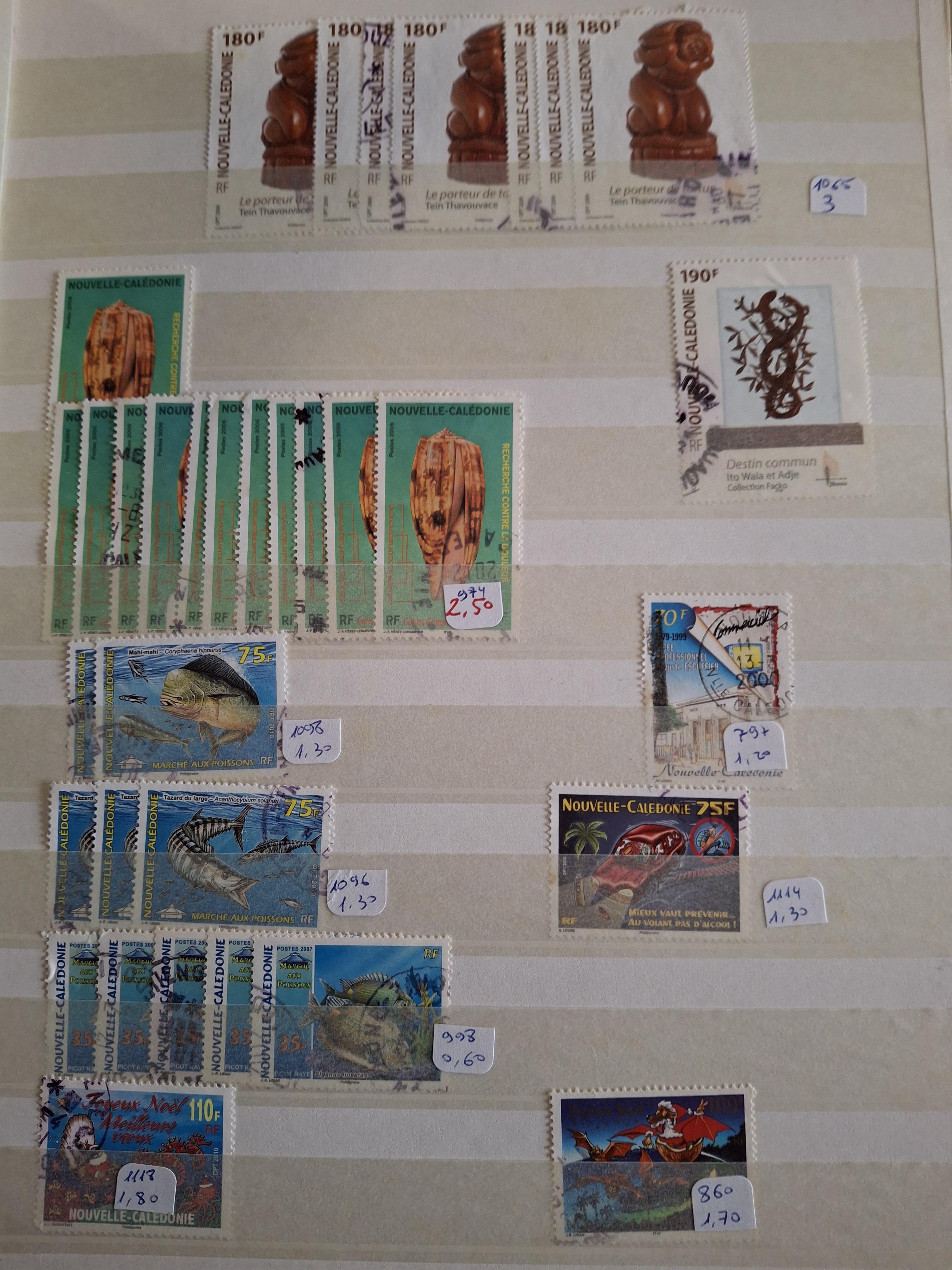 troc de troc echange timbres oblitérés de nouvelle-calédonie contre des flyers image 2