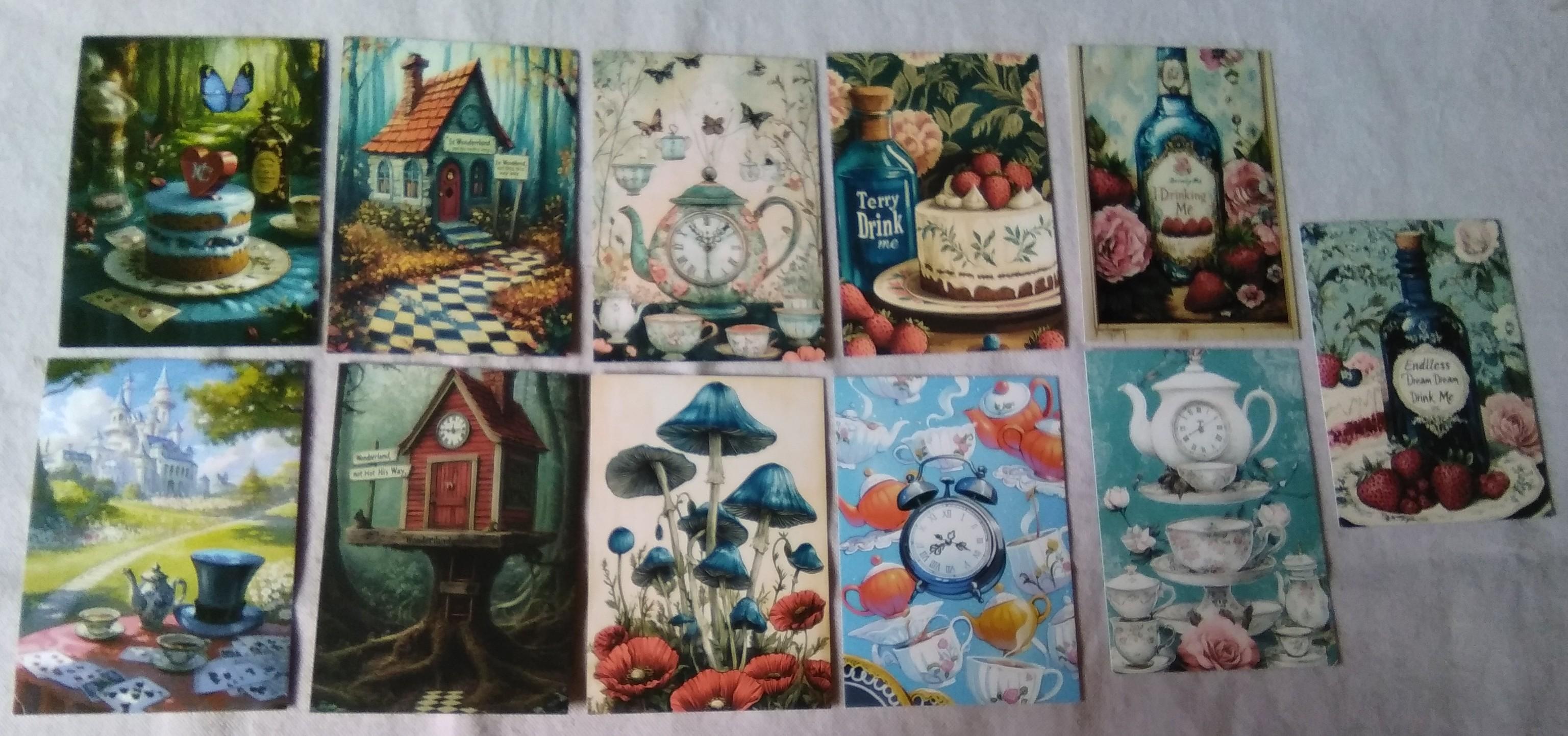 troc de troc reserve et envoyé lot 11 cartes postales, loisirs créatifs, neuf image 0
