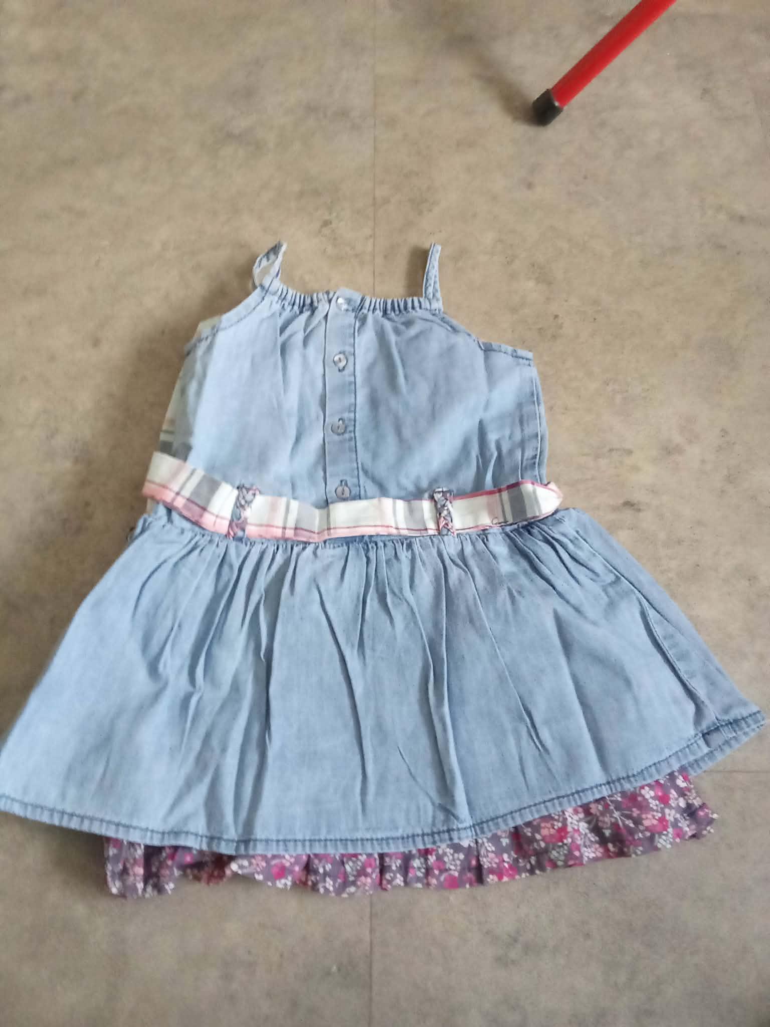 troc de troc robe bleu avec ceinture 1 an image 1