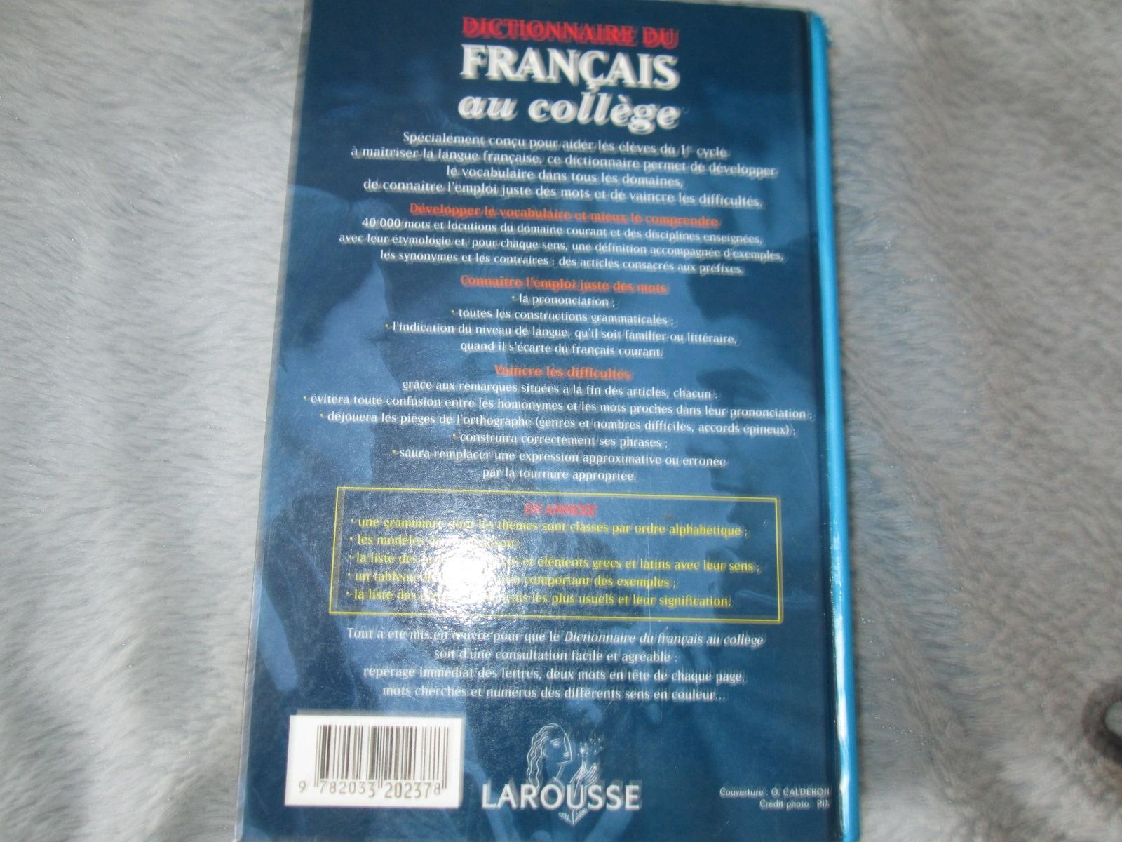 troc de troc dictionnaire du français au collége   larousse 2 kilo image 1