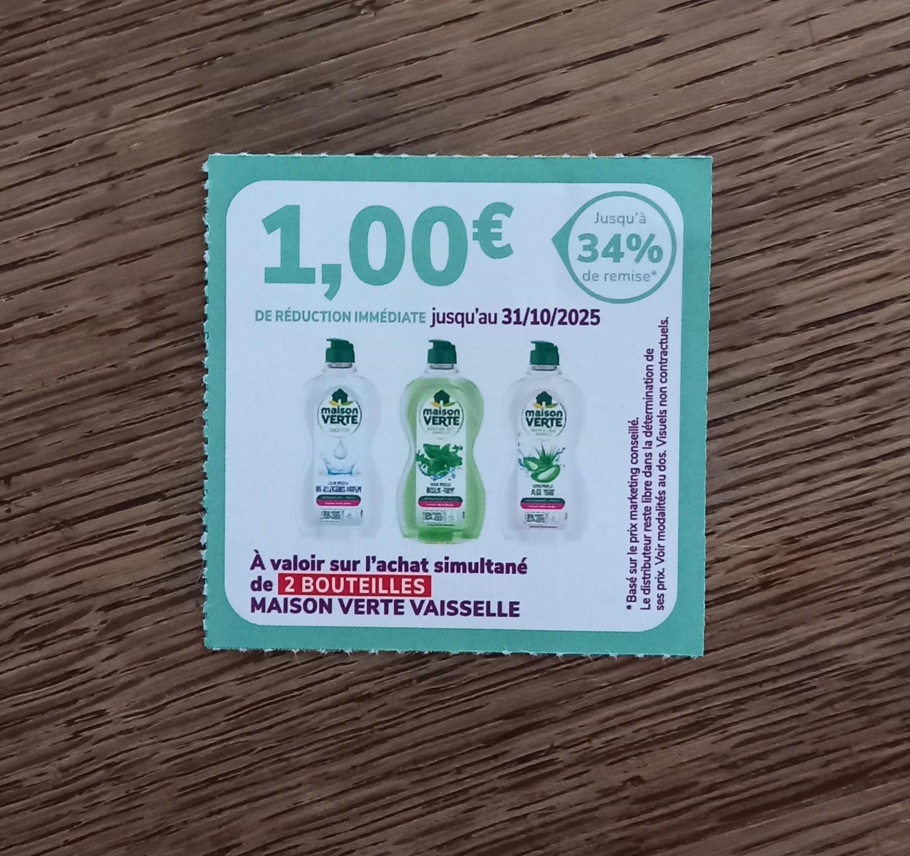 troc de troc bon de réduction maison verte vaisselle. image 0