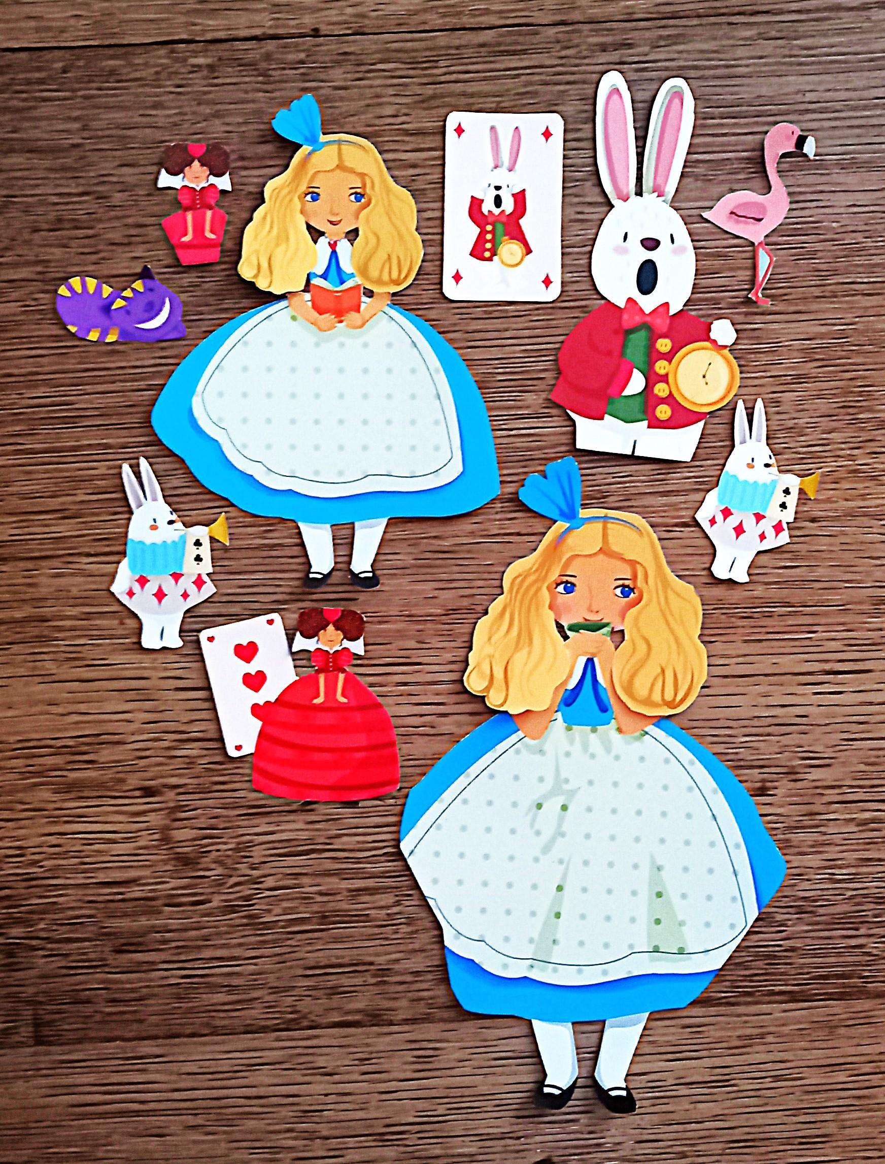 troc de troc etiquettes "alice au pays des merveilles". image 0