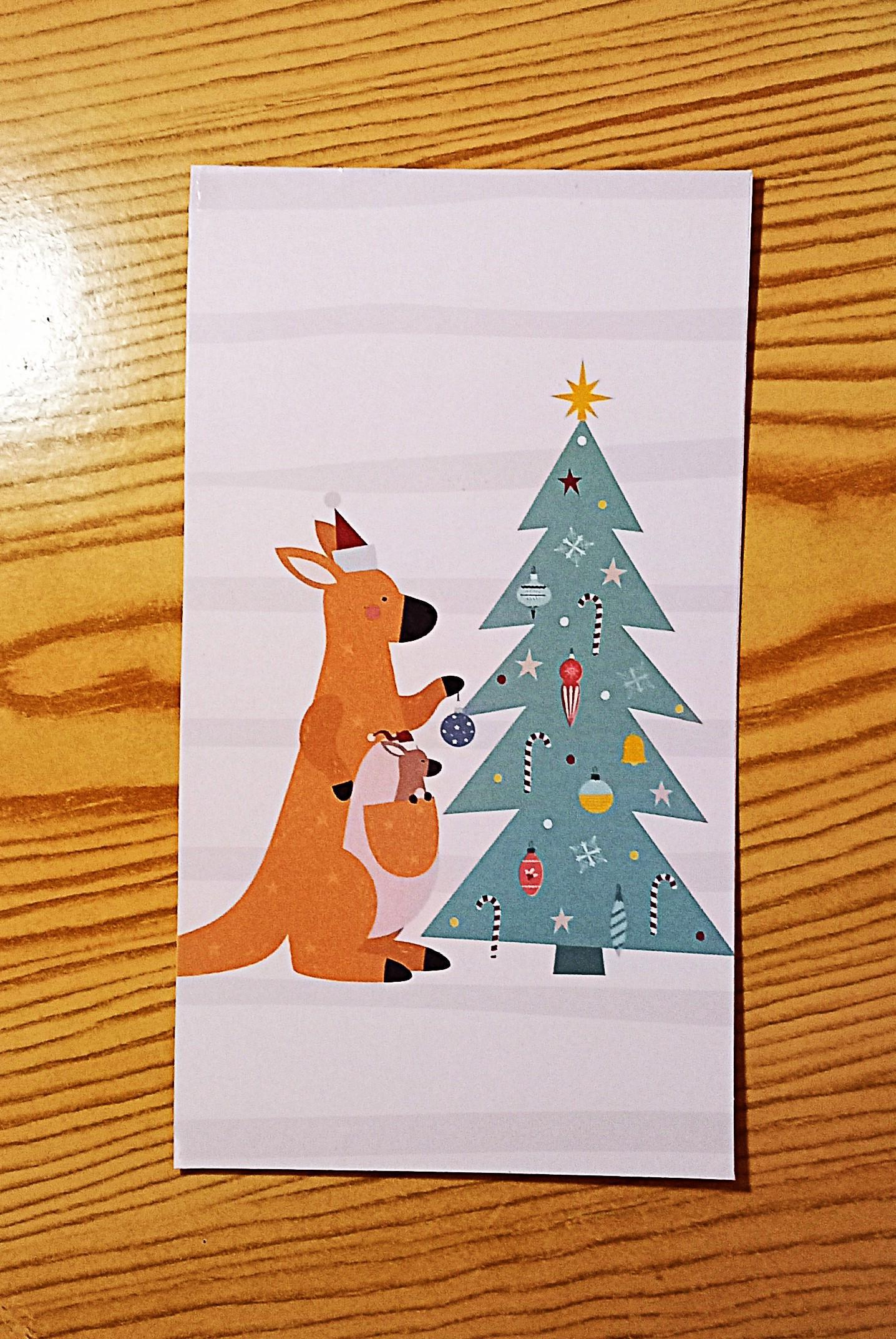 troc de troc carte "kangourous de noël". image 0