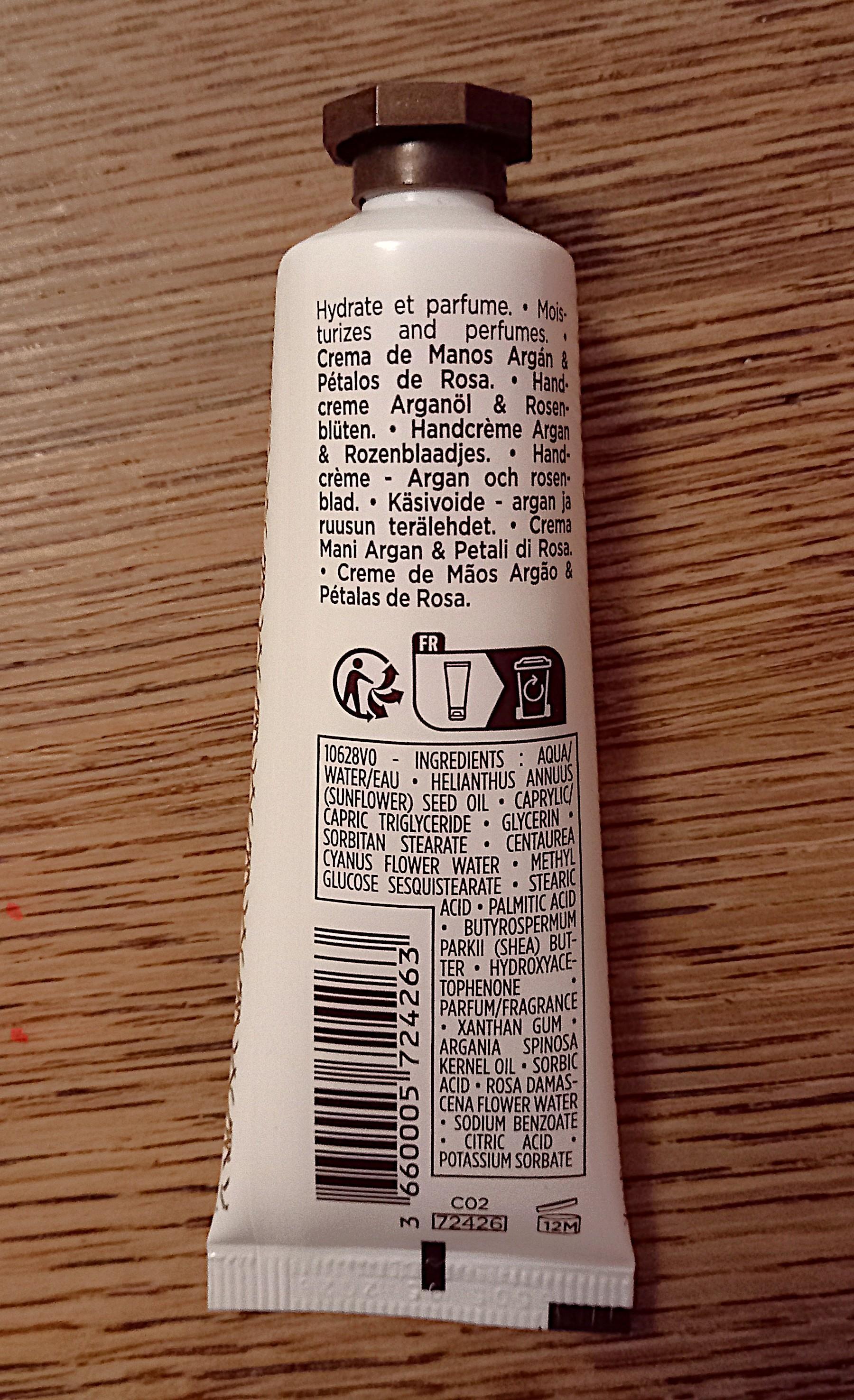 troc de troc crème mains hydratante argan et rose. image 1