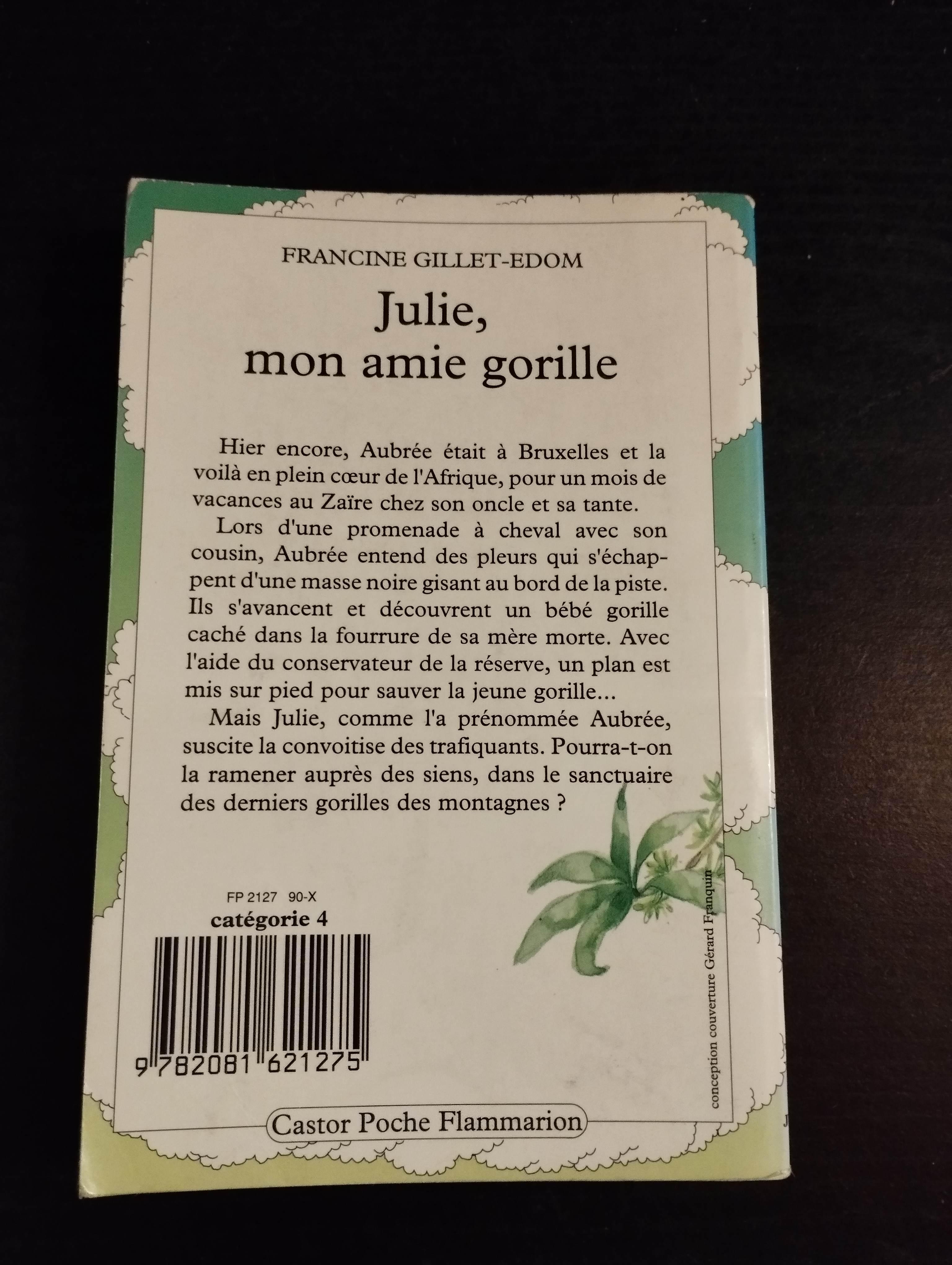 troc de troc livre julie mon amie la gorille image 0