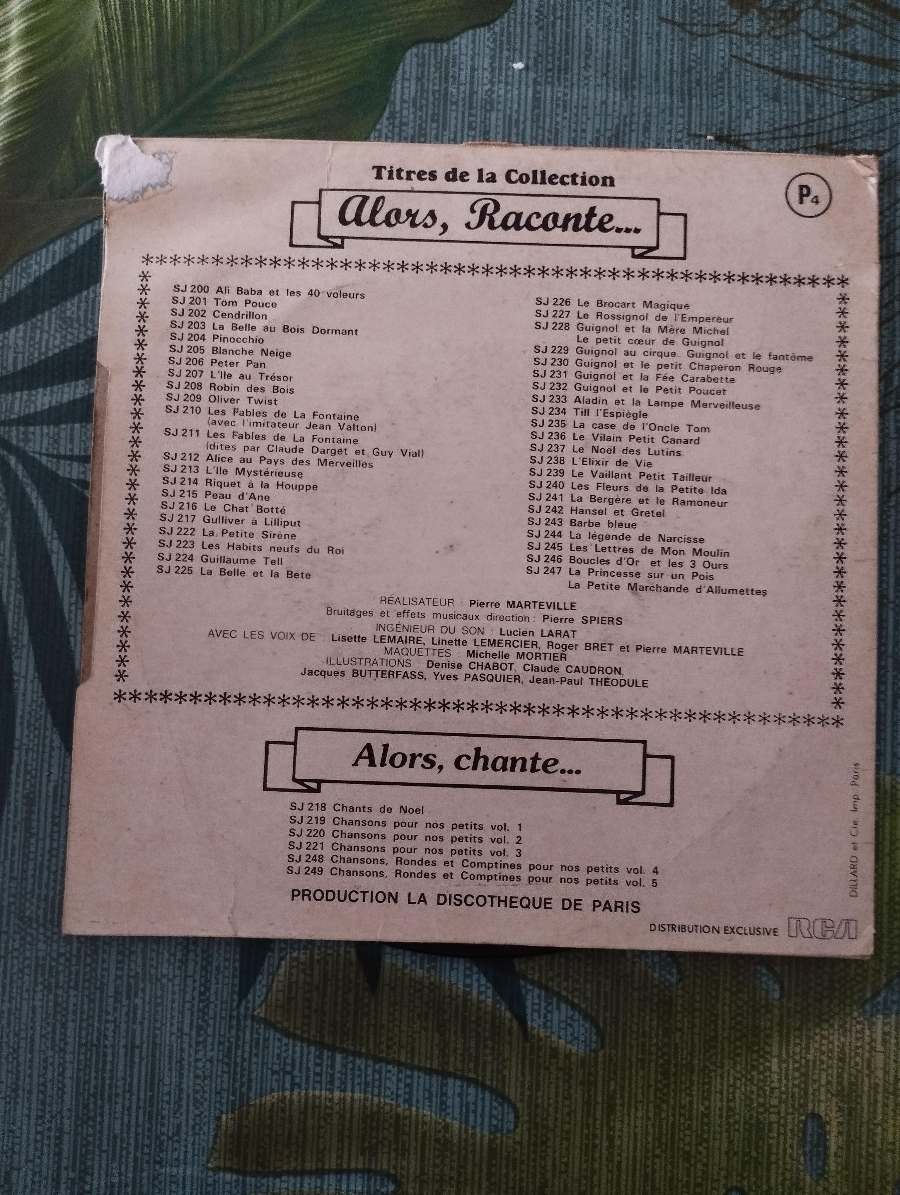 troc de troc disque vinyle 45t - alice au pays des merveilles image 1