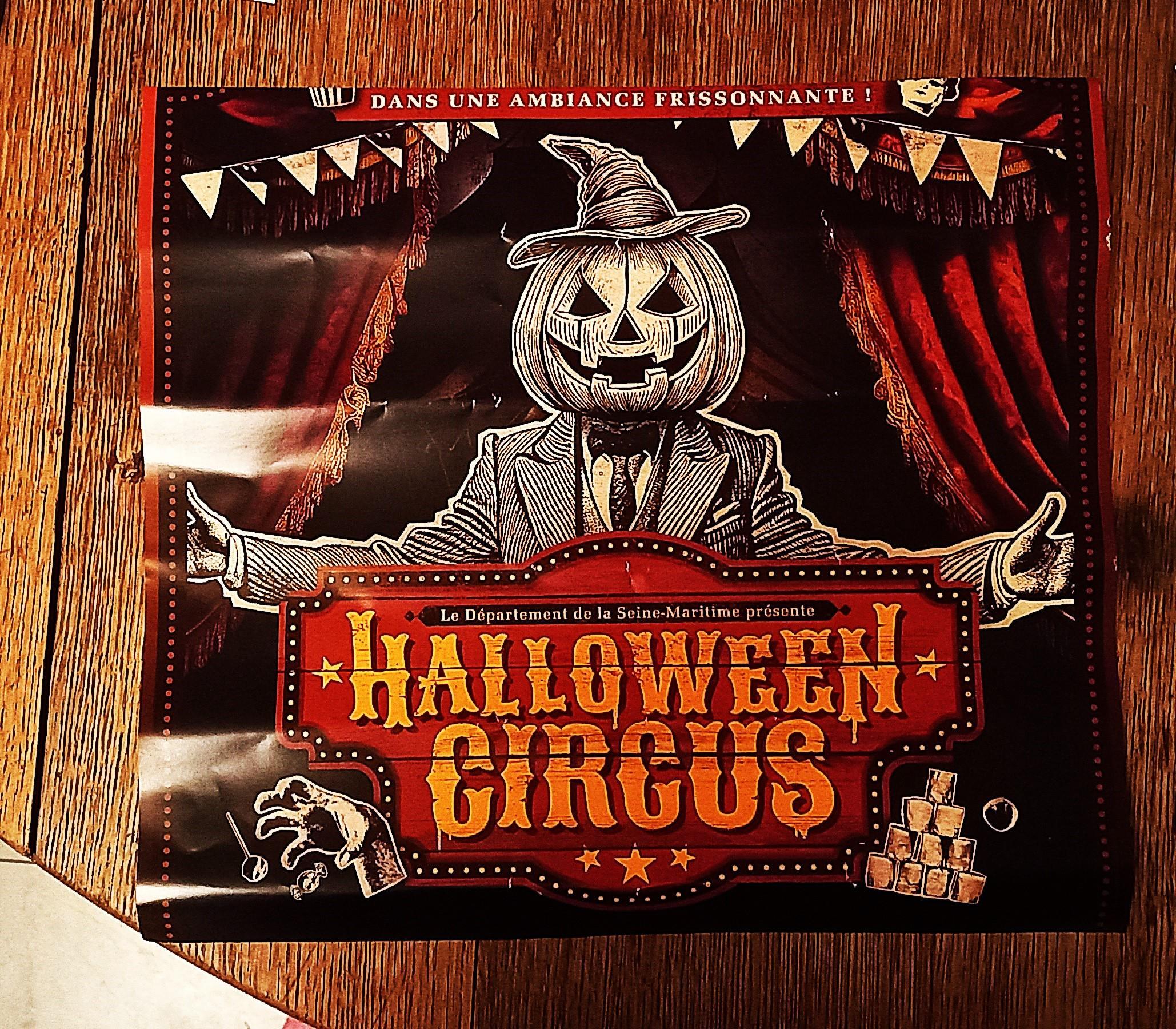 troc de troc affiche "halloween circus". reservee. image 0