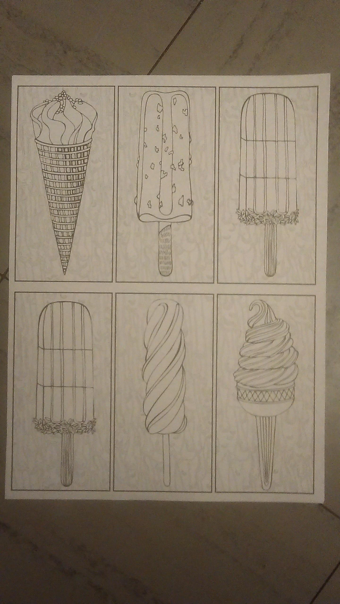 troc de troc coloriages de glaces, ice cream... image 1