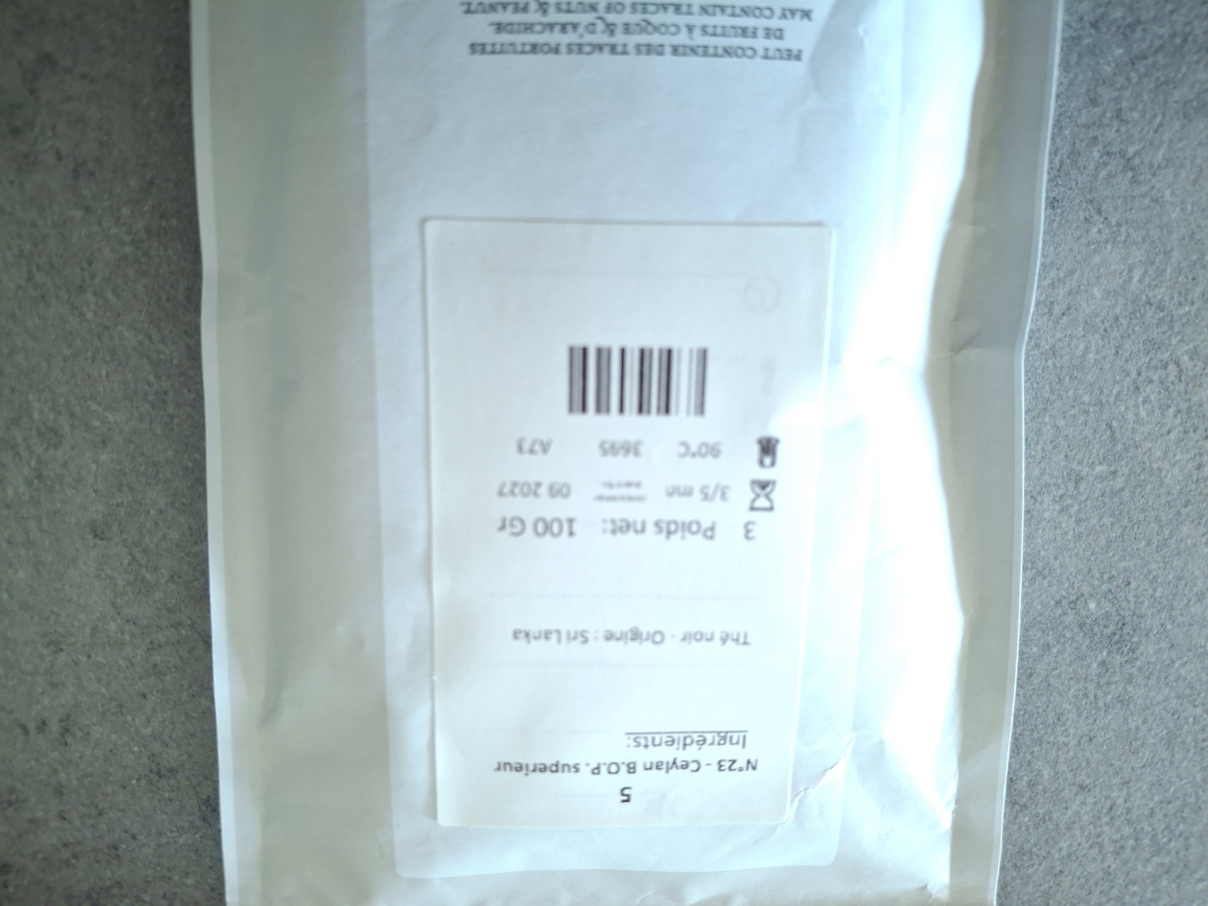 troc de troc sachet thé noir dammann image 2
