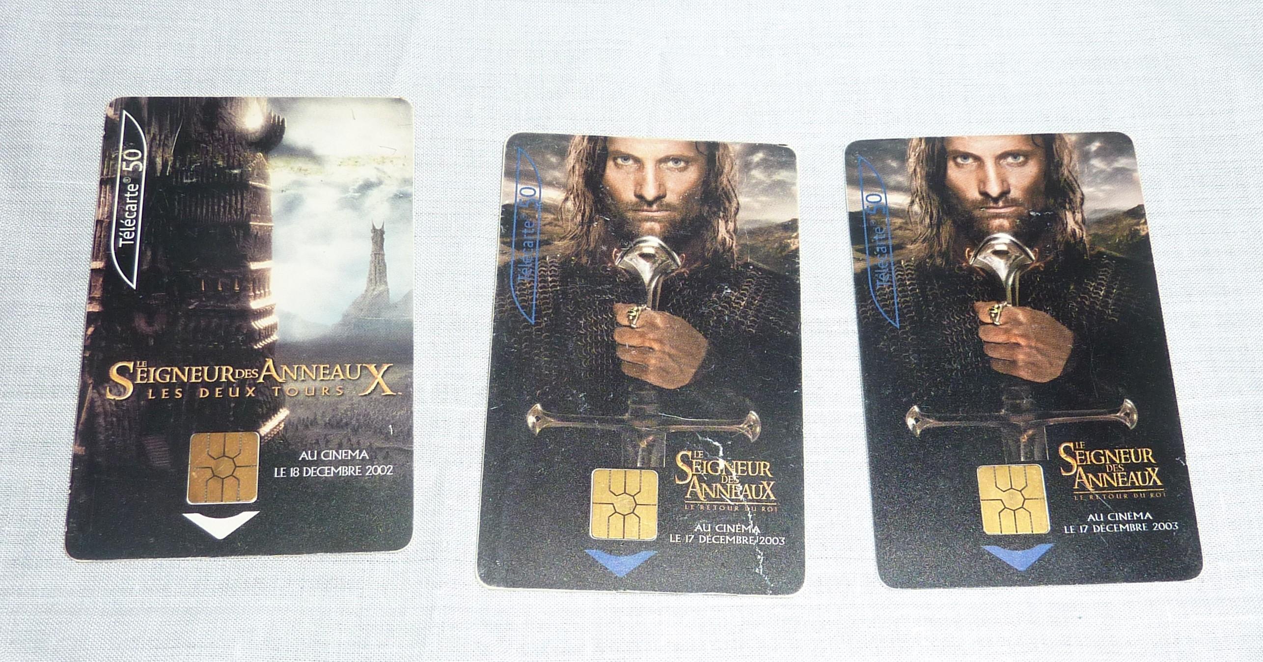 troc de troc cartes téléphoniques le seigneur des anneaux. image 0