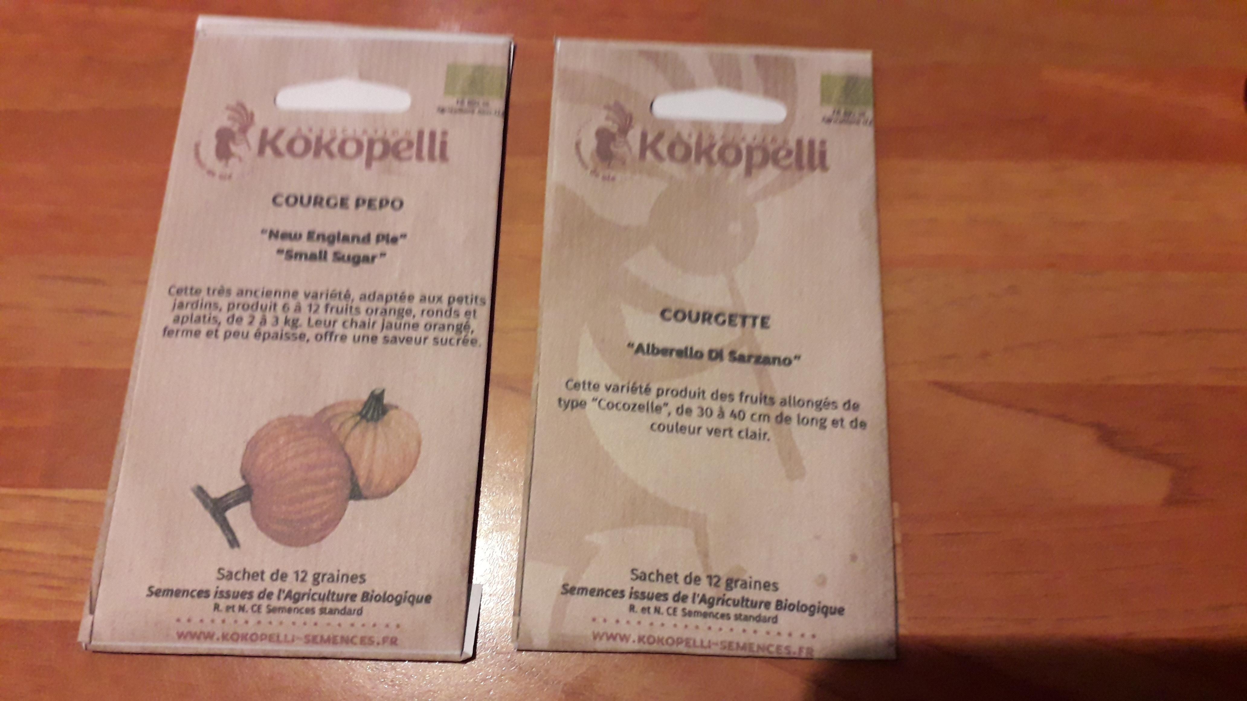 troc de troc graines courgettes et courge new england kokopelli -réservé image 0