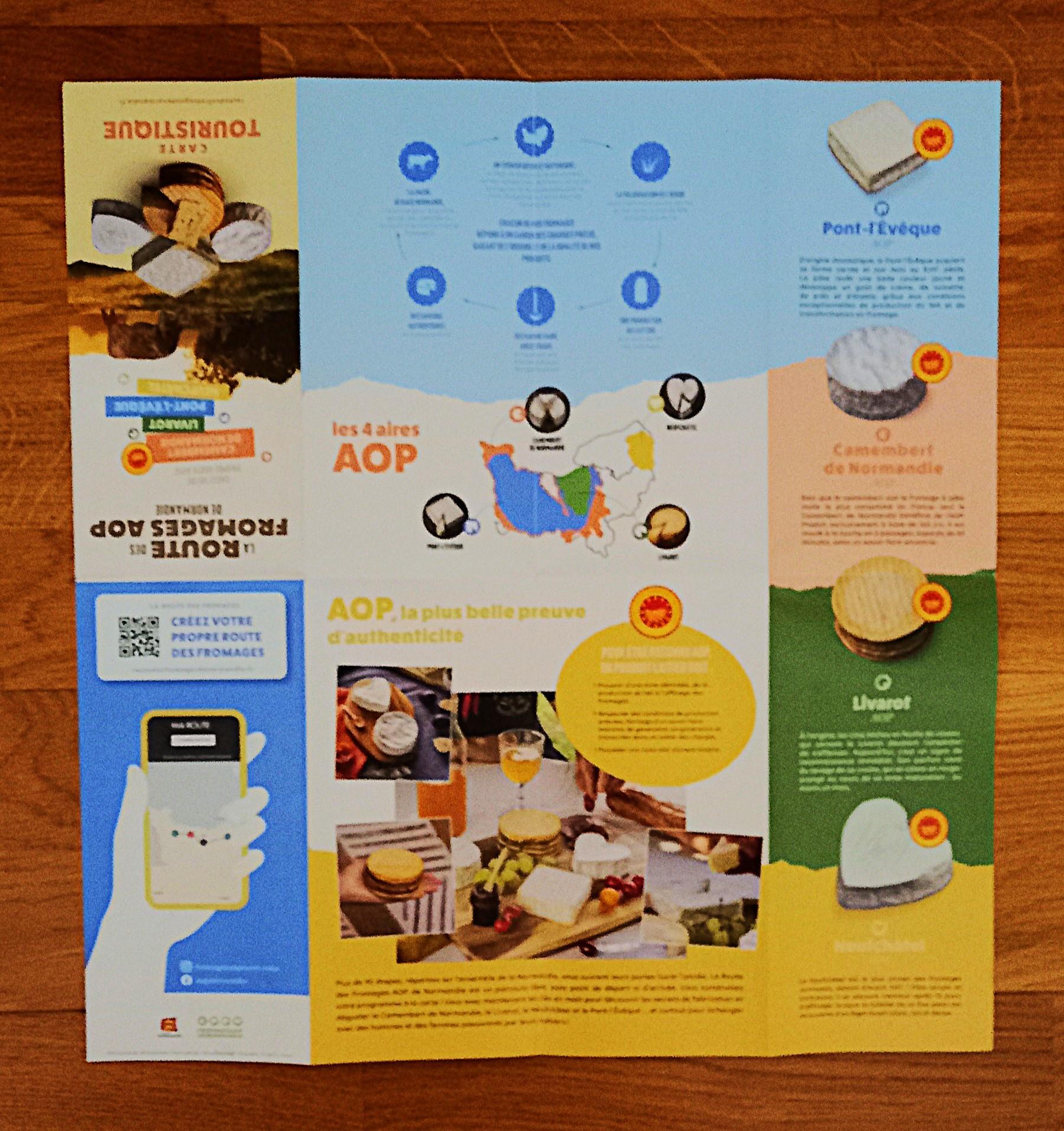 troc de troc carte touristique des fromages de normandie. image 2