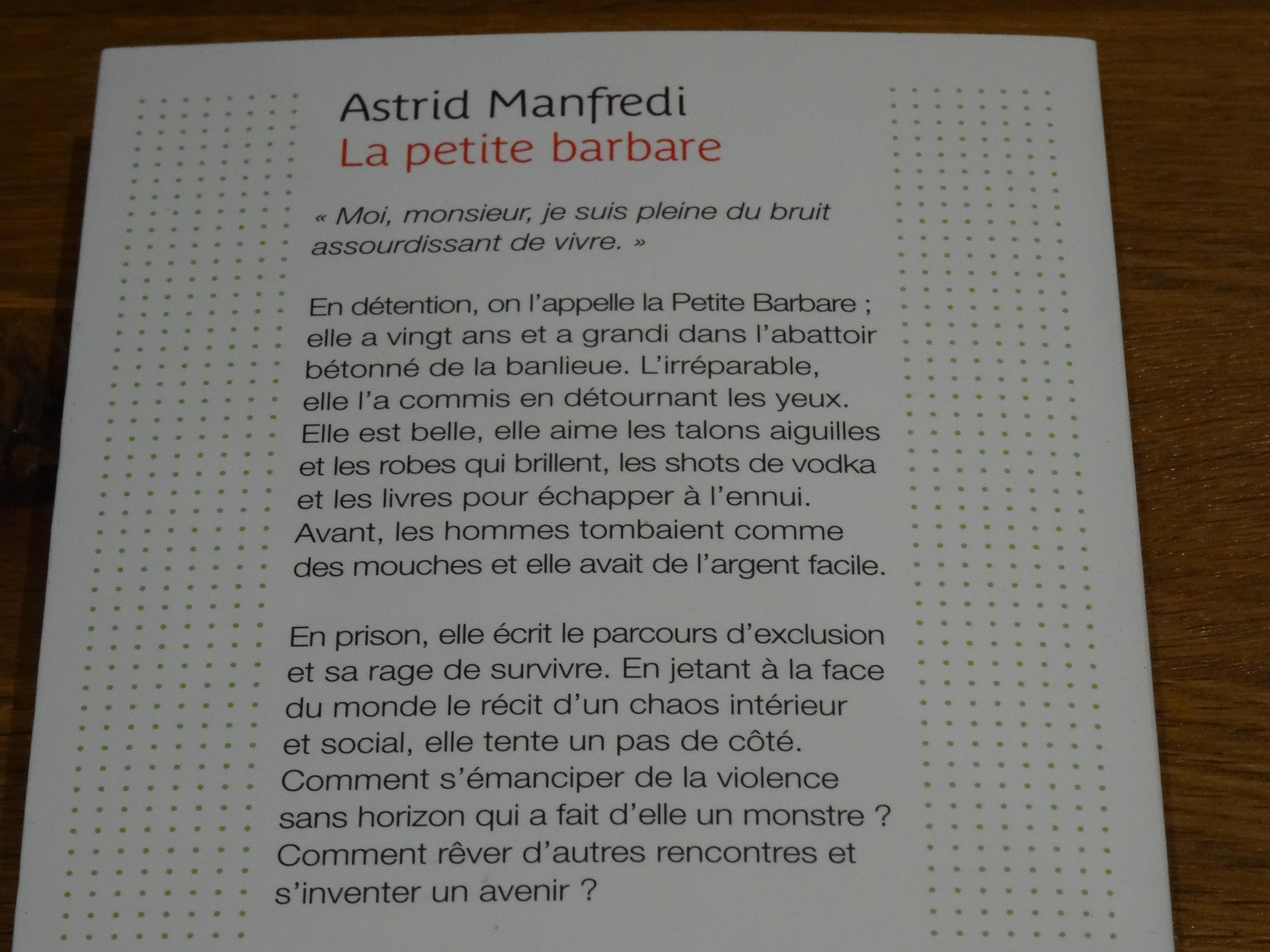 troc de troc astrid manfredi "la petite barbare" image 1