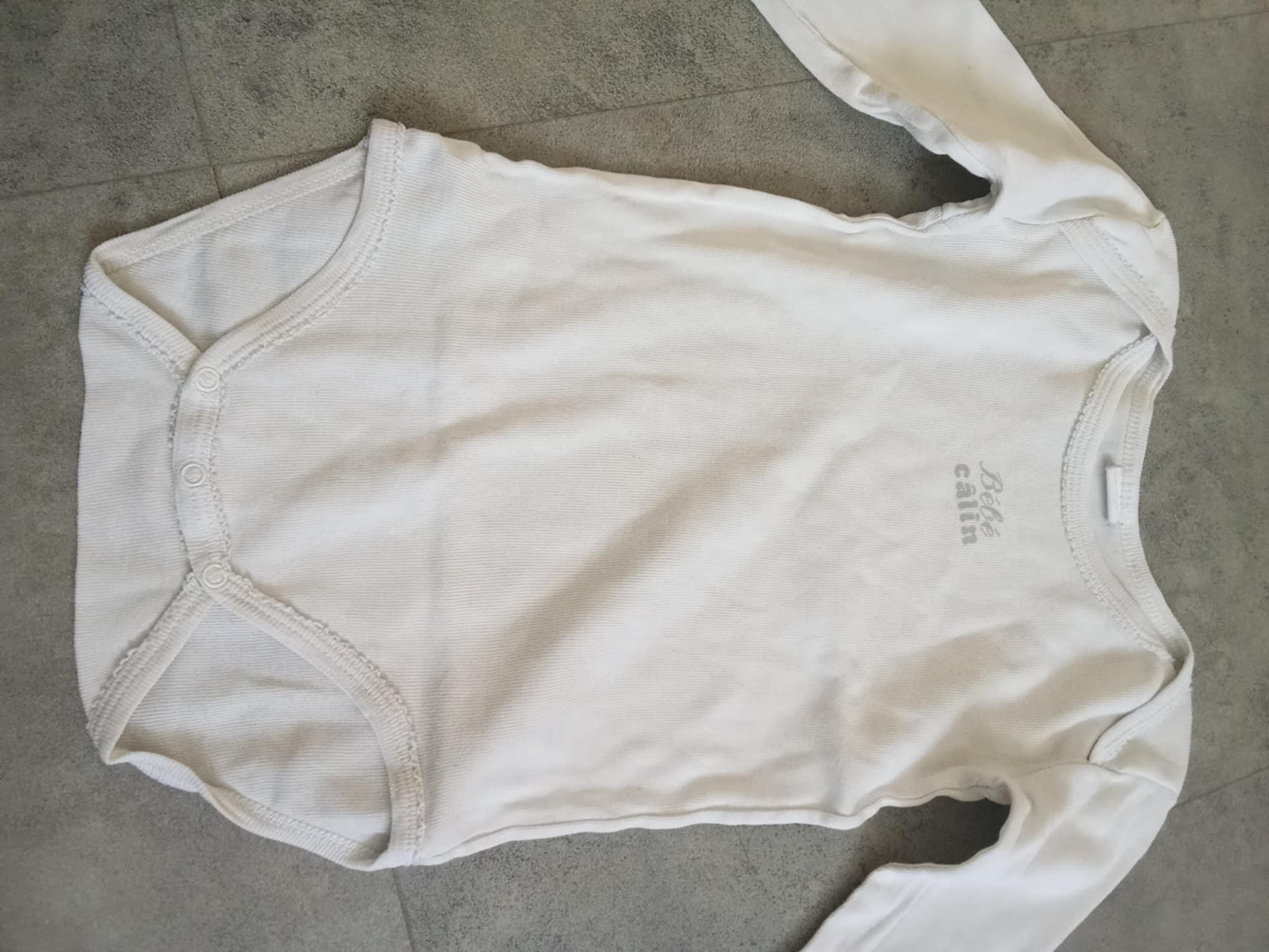 troc de troc body blanc taille 12 mois (bébé calin ) image 0