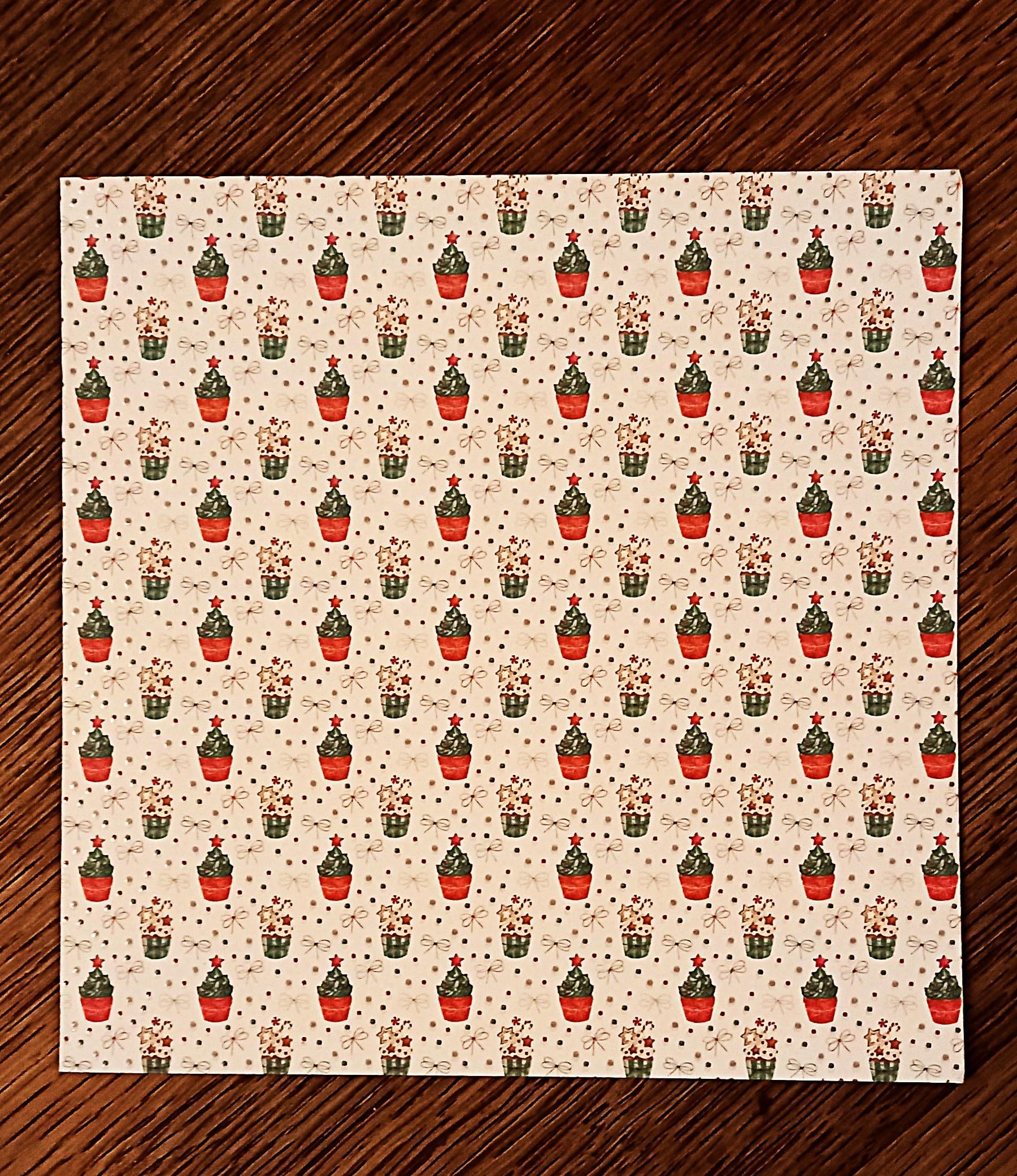 troc de troc carte double "muffins de noël". image 0