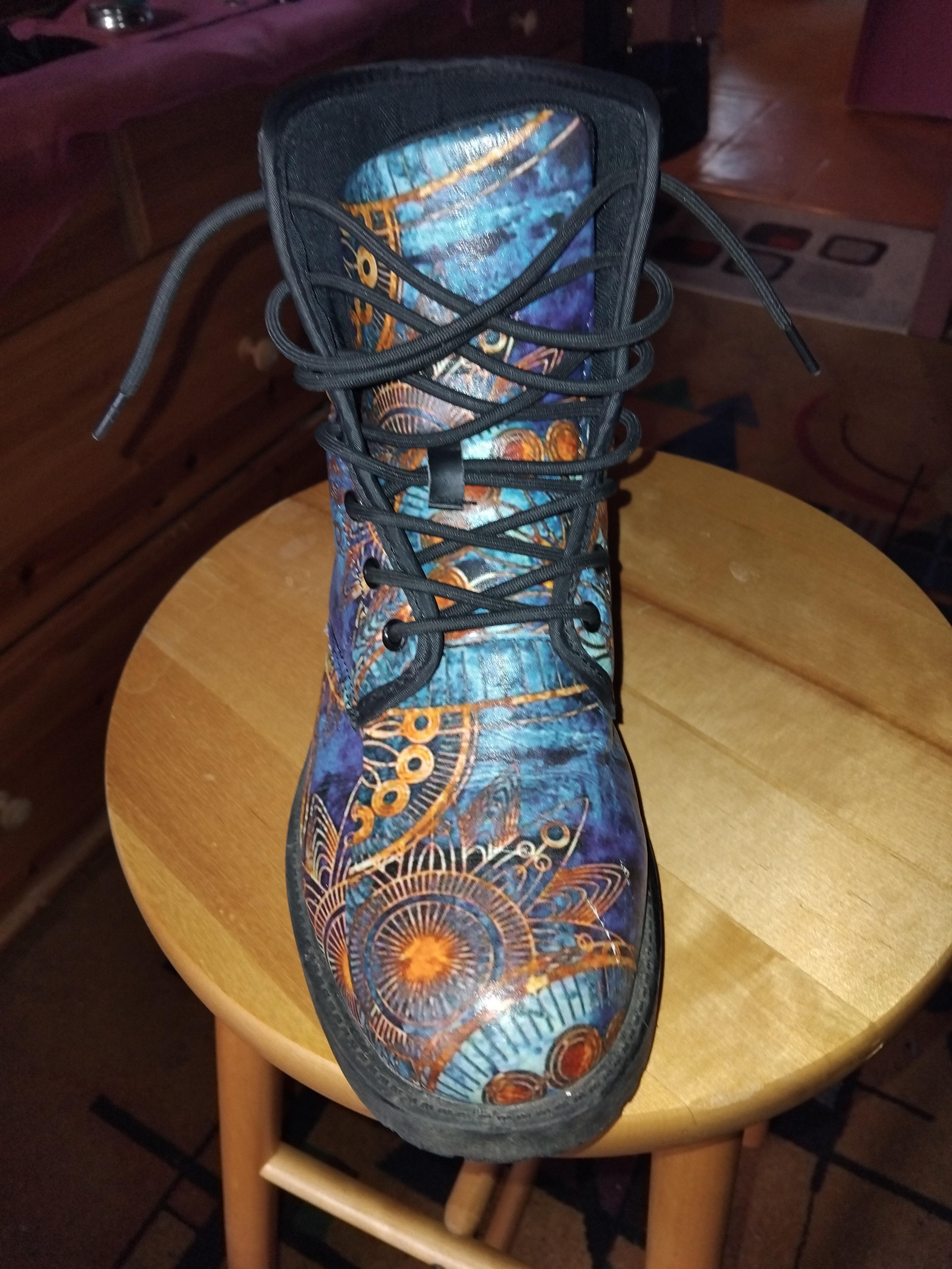 troc de troc bottines 39 tbe attrape rêve bleues et jaunes image 1