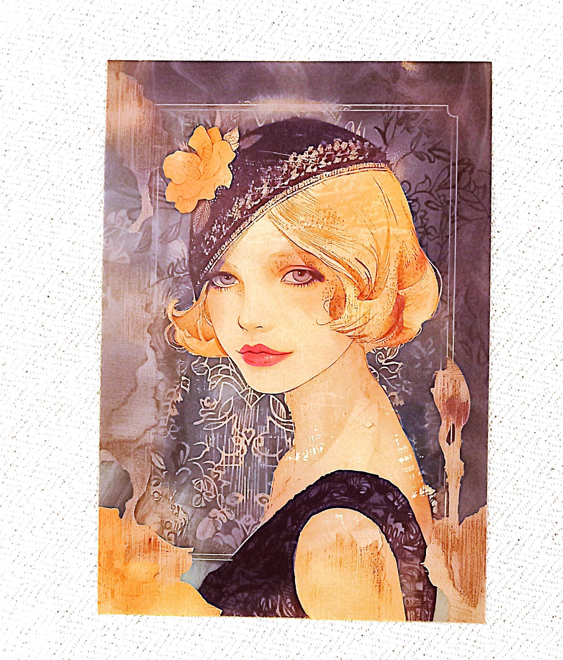 troc de troc carte "blonde au béret noir". image 0