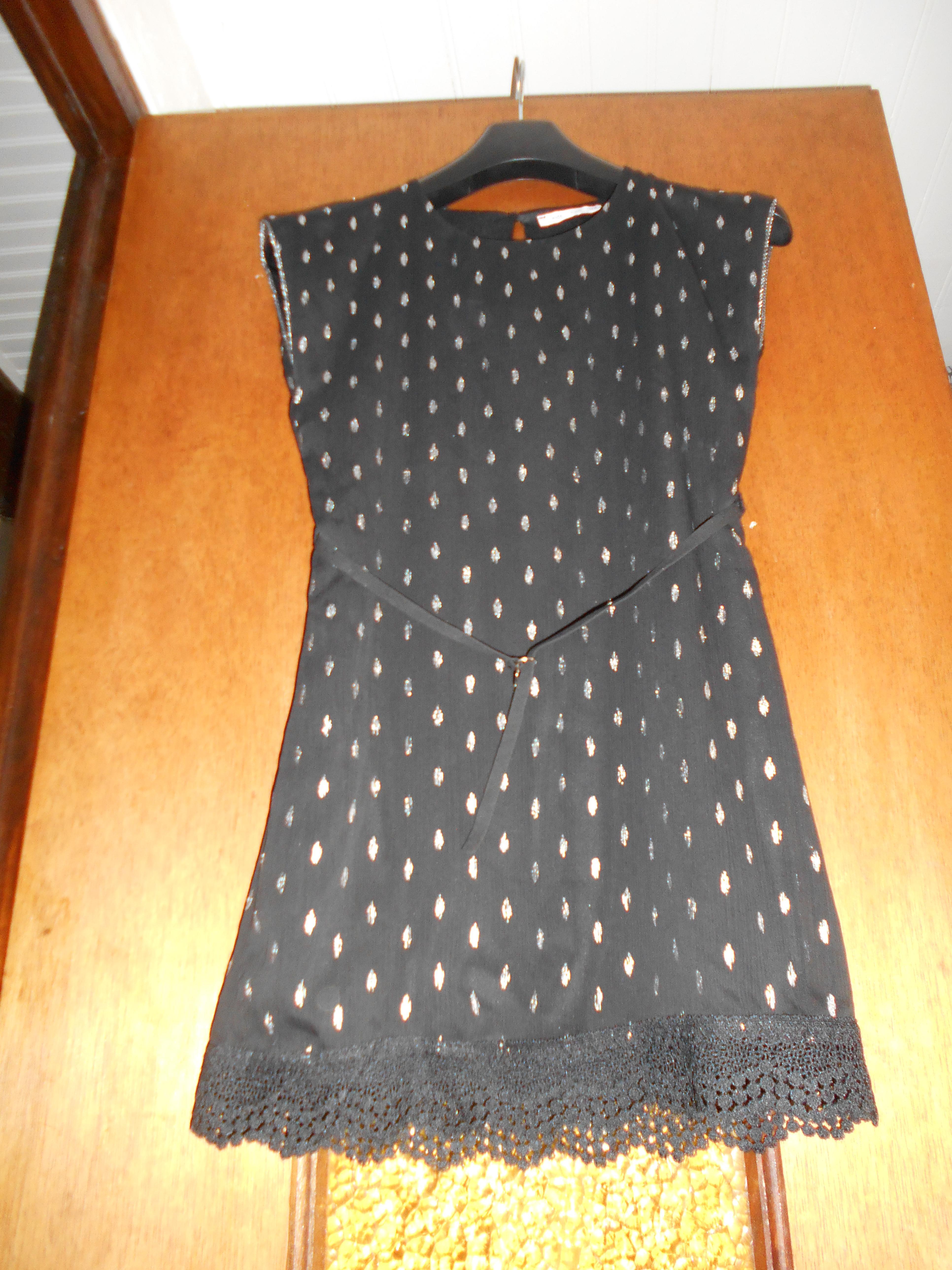 troc de troc robe motifs argentés 12 ans image 0
