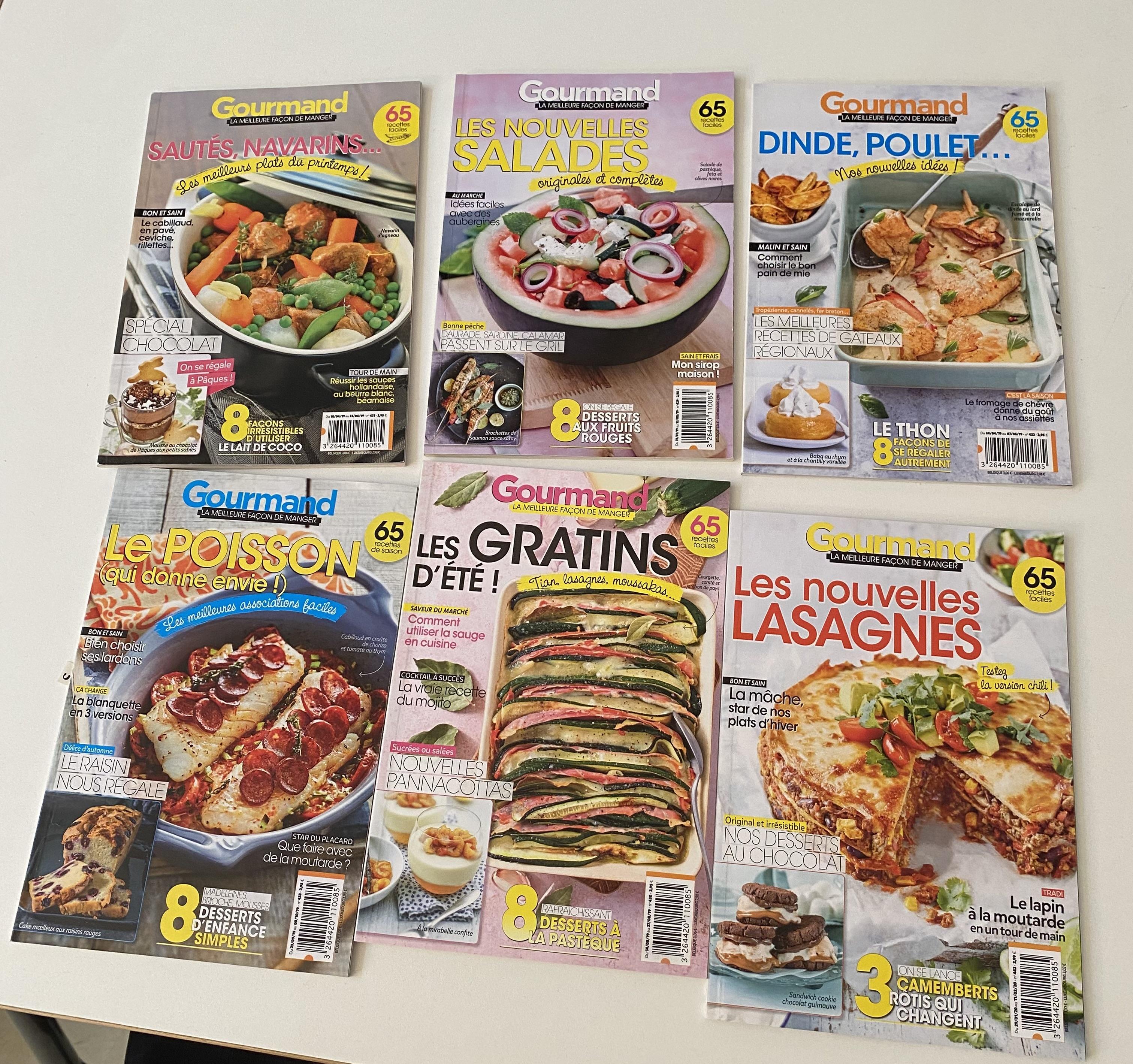 troc de troc lots de 6 magazines «  gourmand » image 0