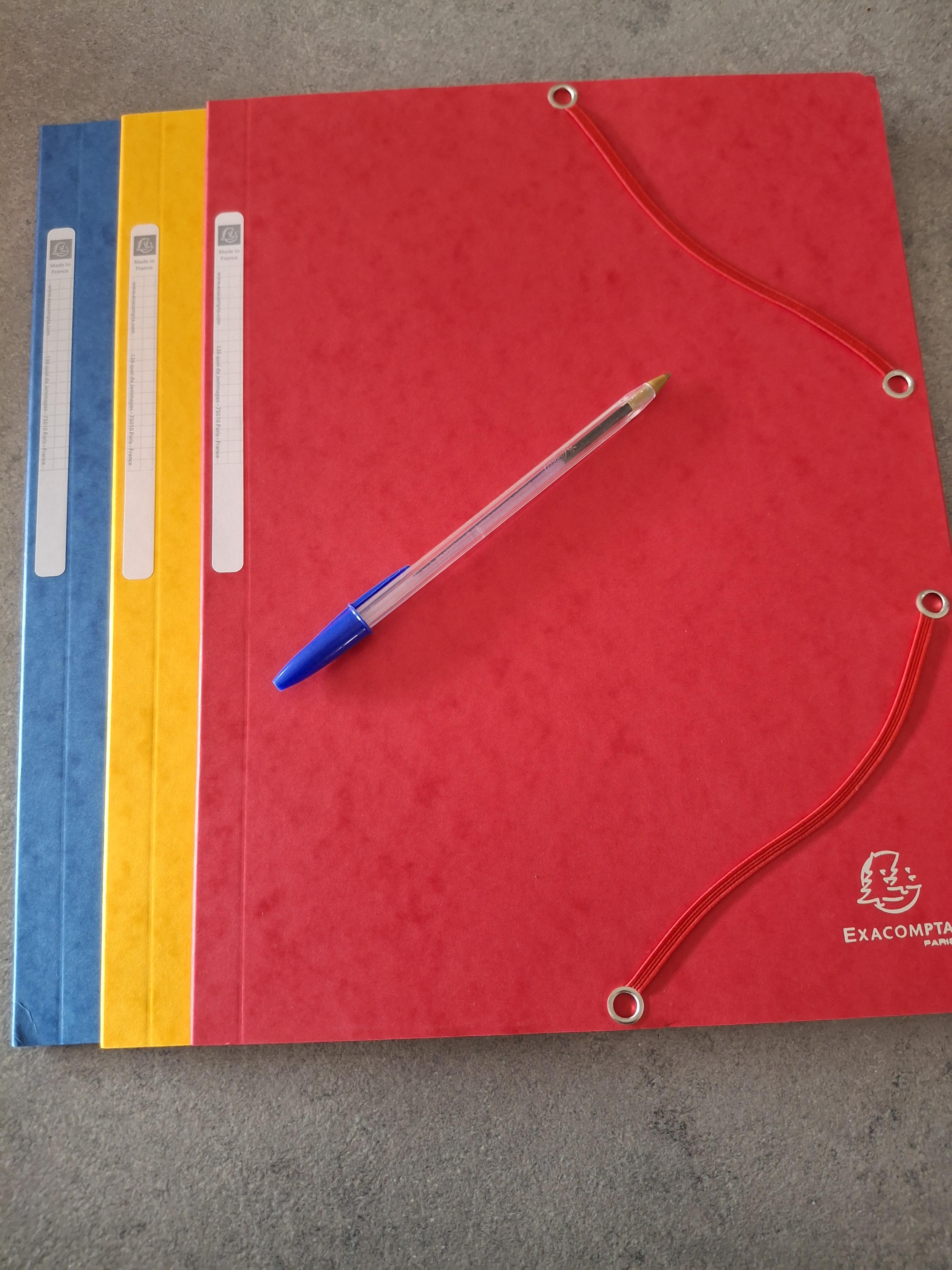 troc de troc lot 3 chemises cartonnées neuves image 0