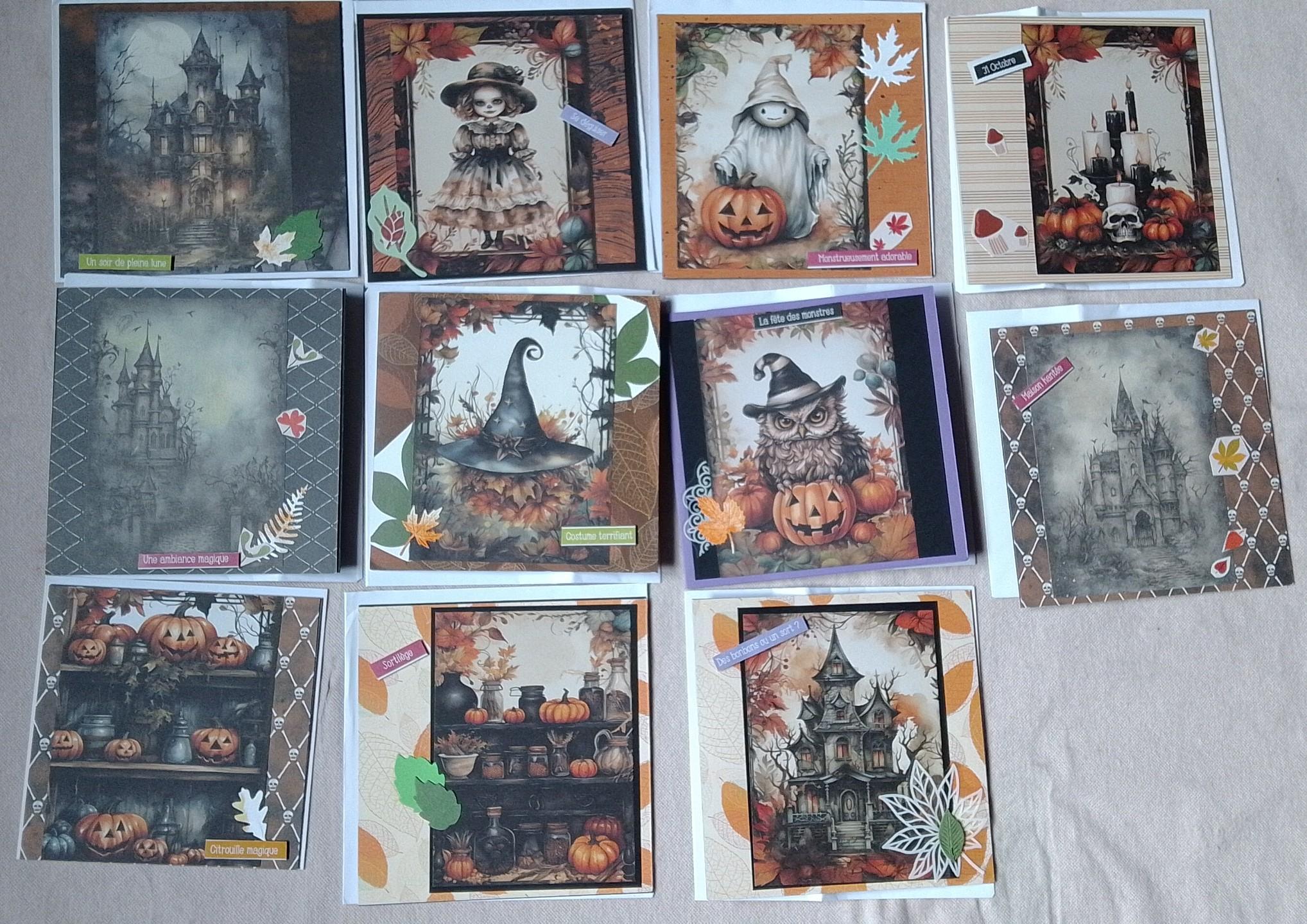 troc de troc lot 11 cartes, fait main, très bon état image 0