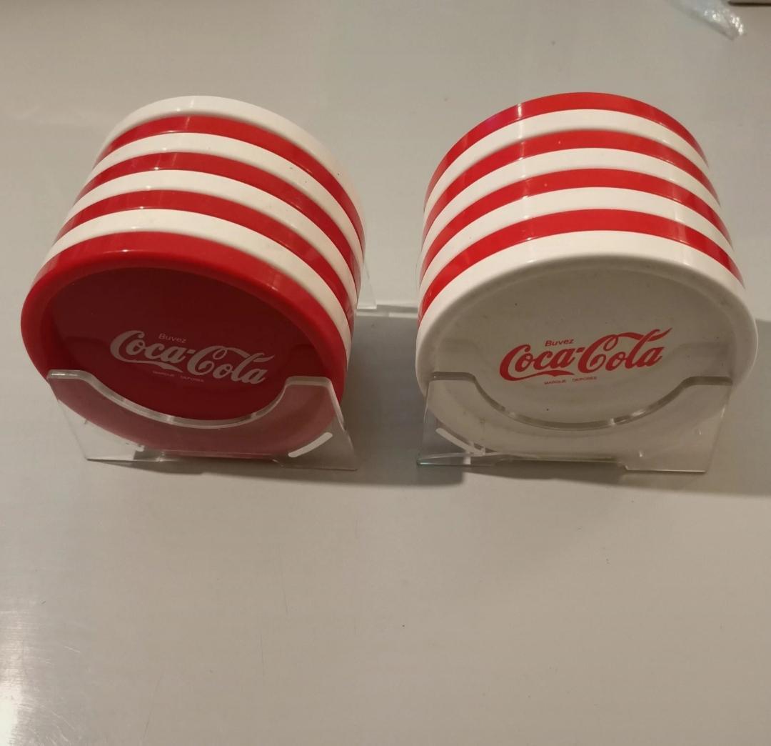 troc de troc dessous de verre vintage coca-cola + support image 0