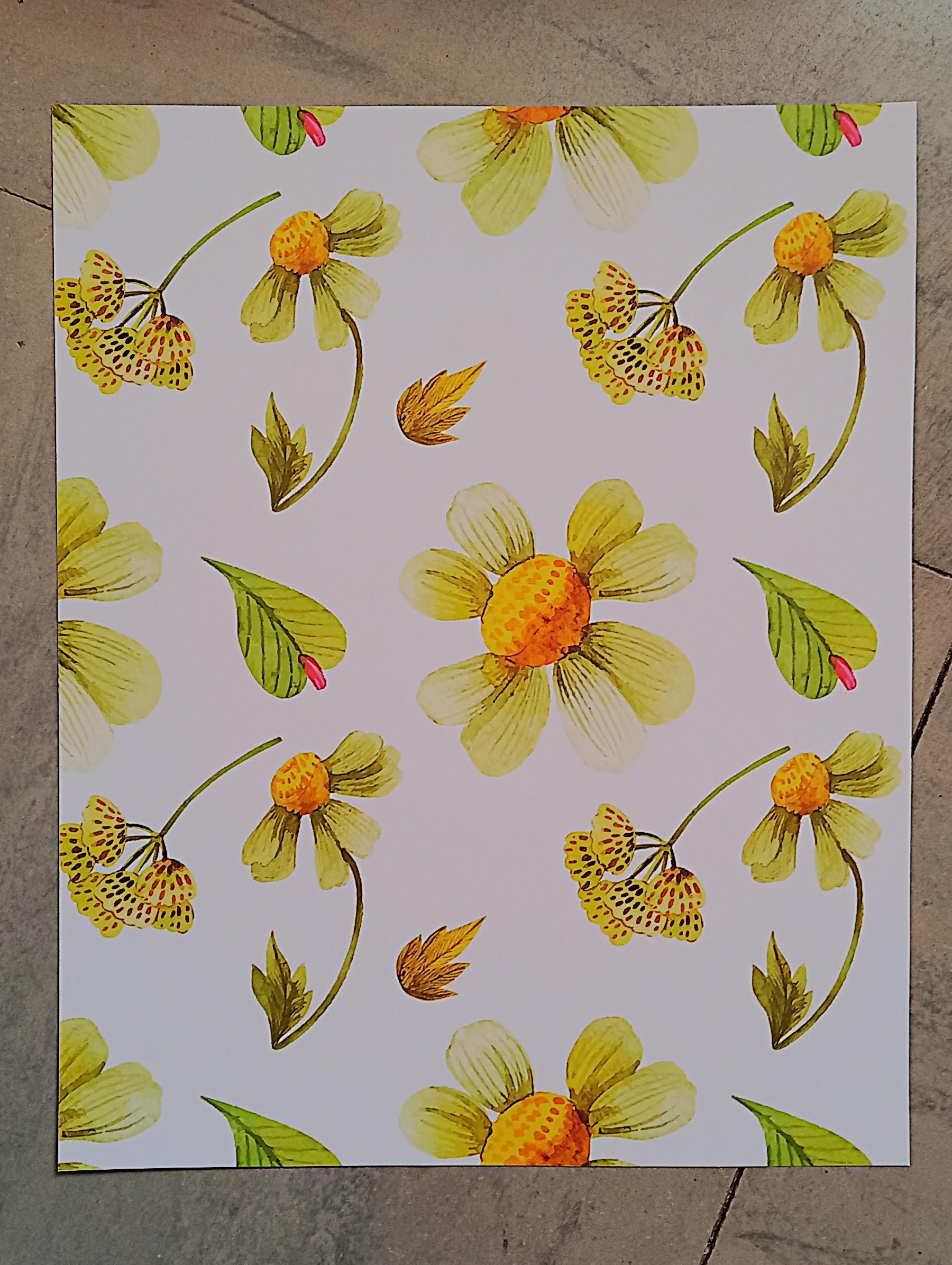 troc de troc papier créatif floral. image 0