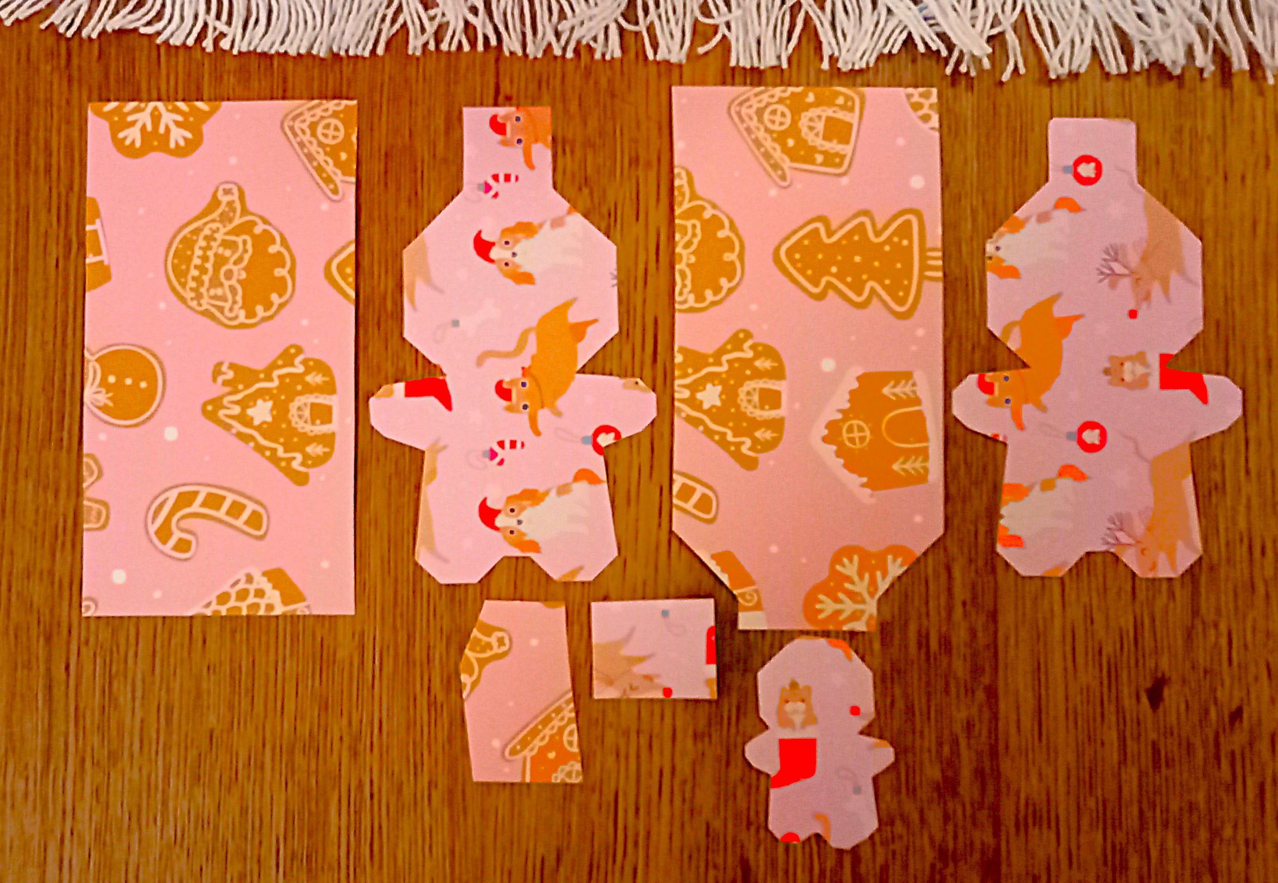 troc de troc etiquettes "rennes et bonhommes de noël". image 1