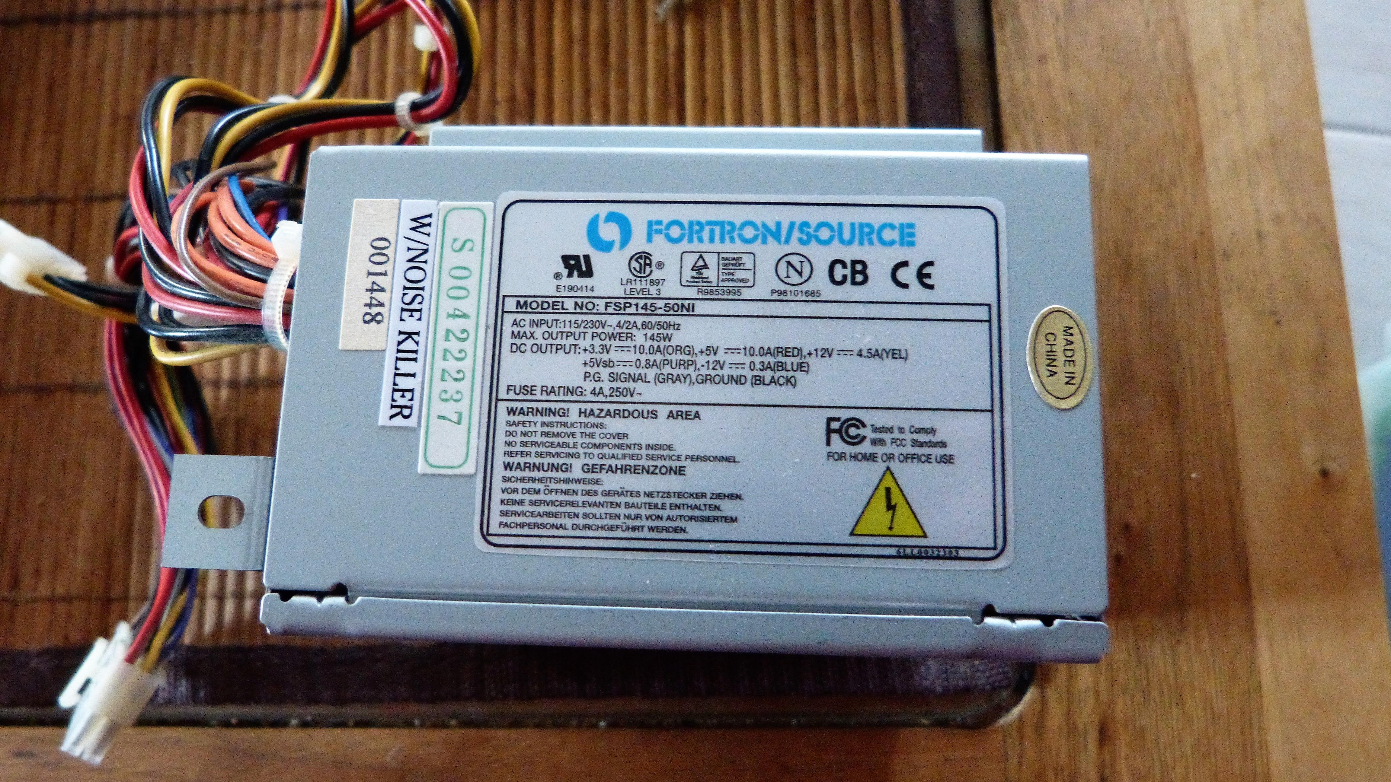 troc de troc alimentation pour pc fortron / source fsp145-50ni image 1
