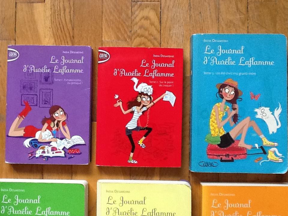 troc de troc lot livres pour enfants adolescents de 6 tomes le journal d’aurelie laflamme - india desjardins image 2