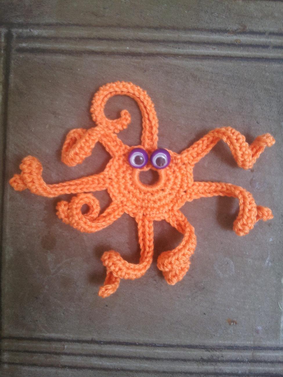 troc de troc petite pieuvre au crochet faite main #7 image 1