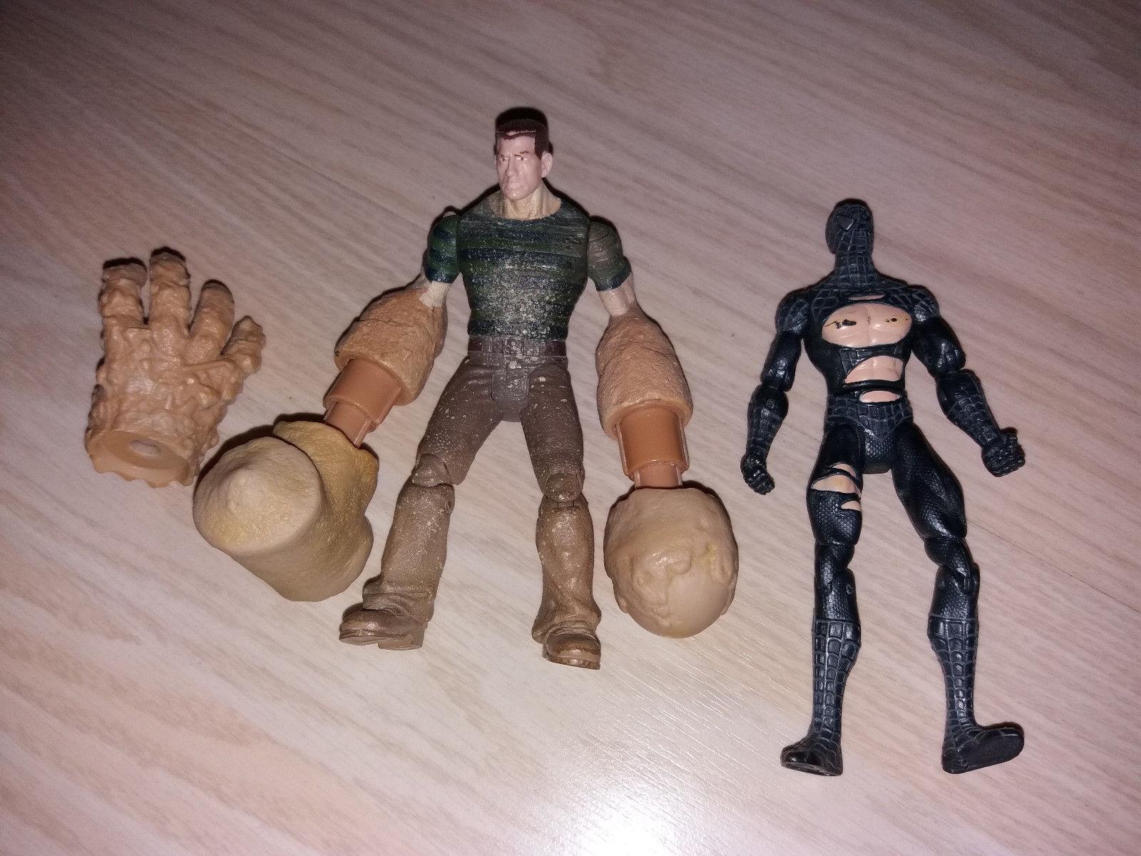 troc de troc lot de 2 figurines spiderman et l'homme sable image 0