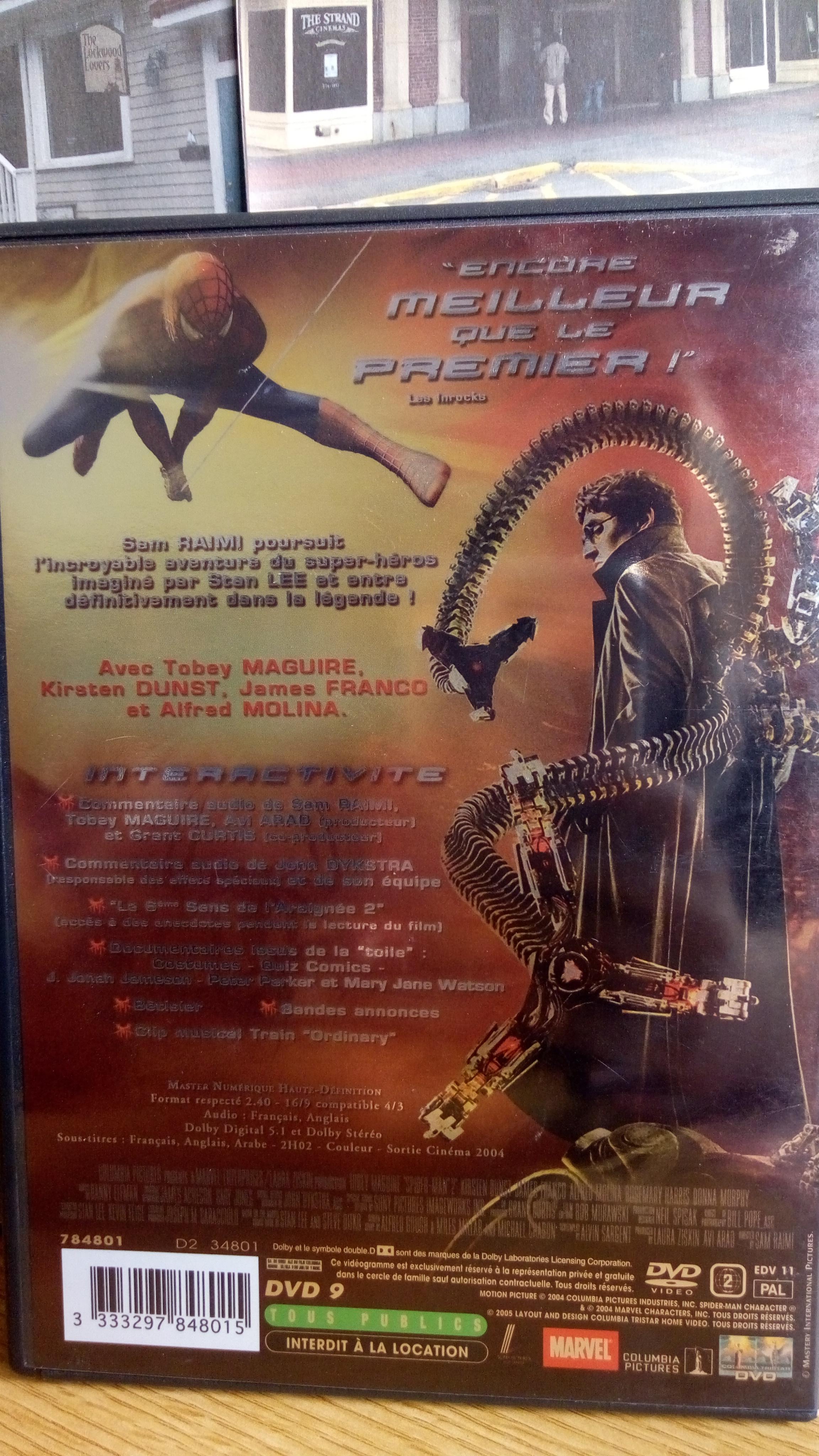 troc de troc spiderman 2  (sam raimi) - dvd image 1
