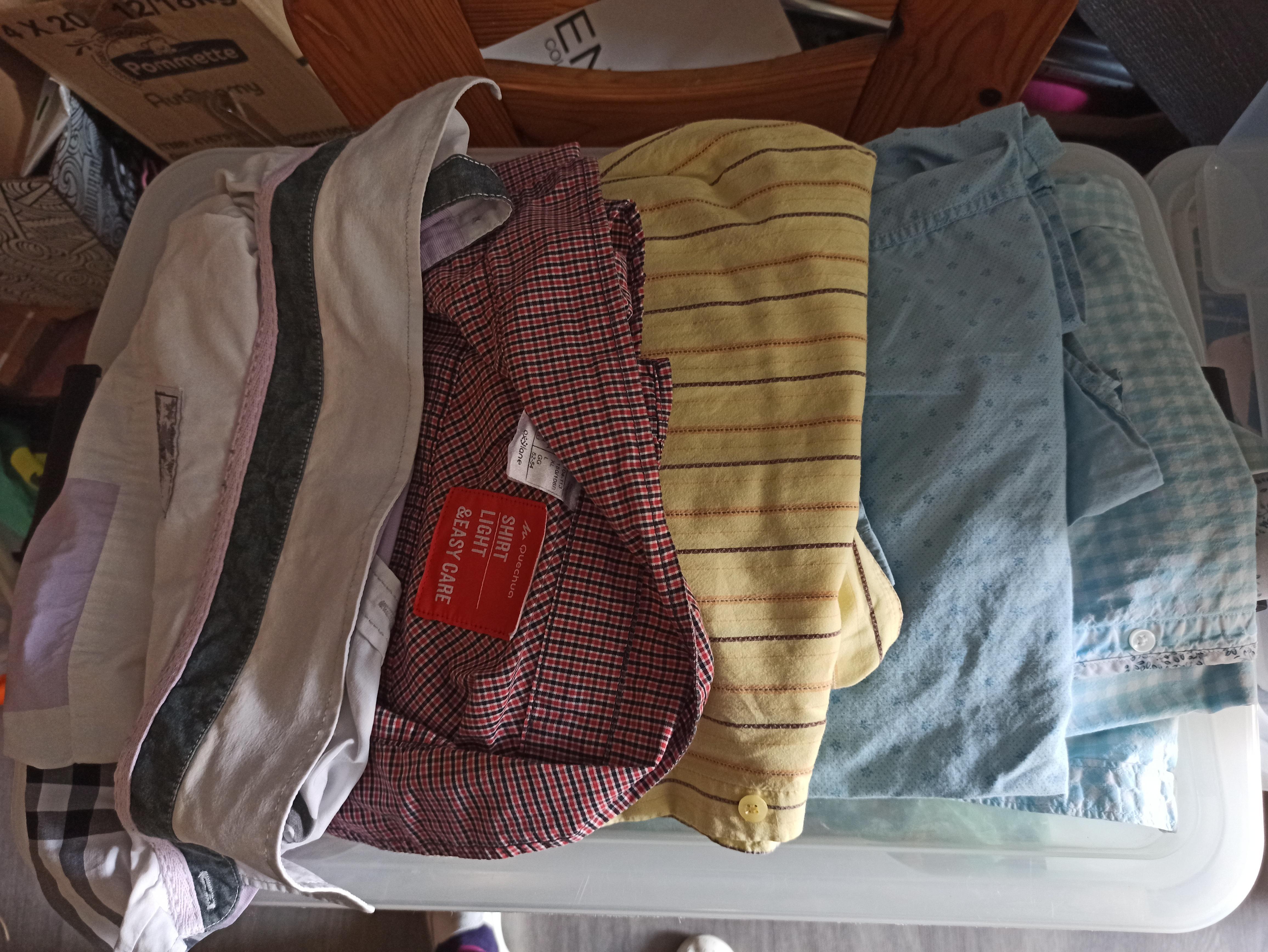 troc de troc lot de 6 chemisettes taille xl homme manche courte image 0