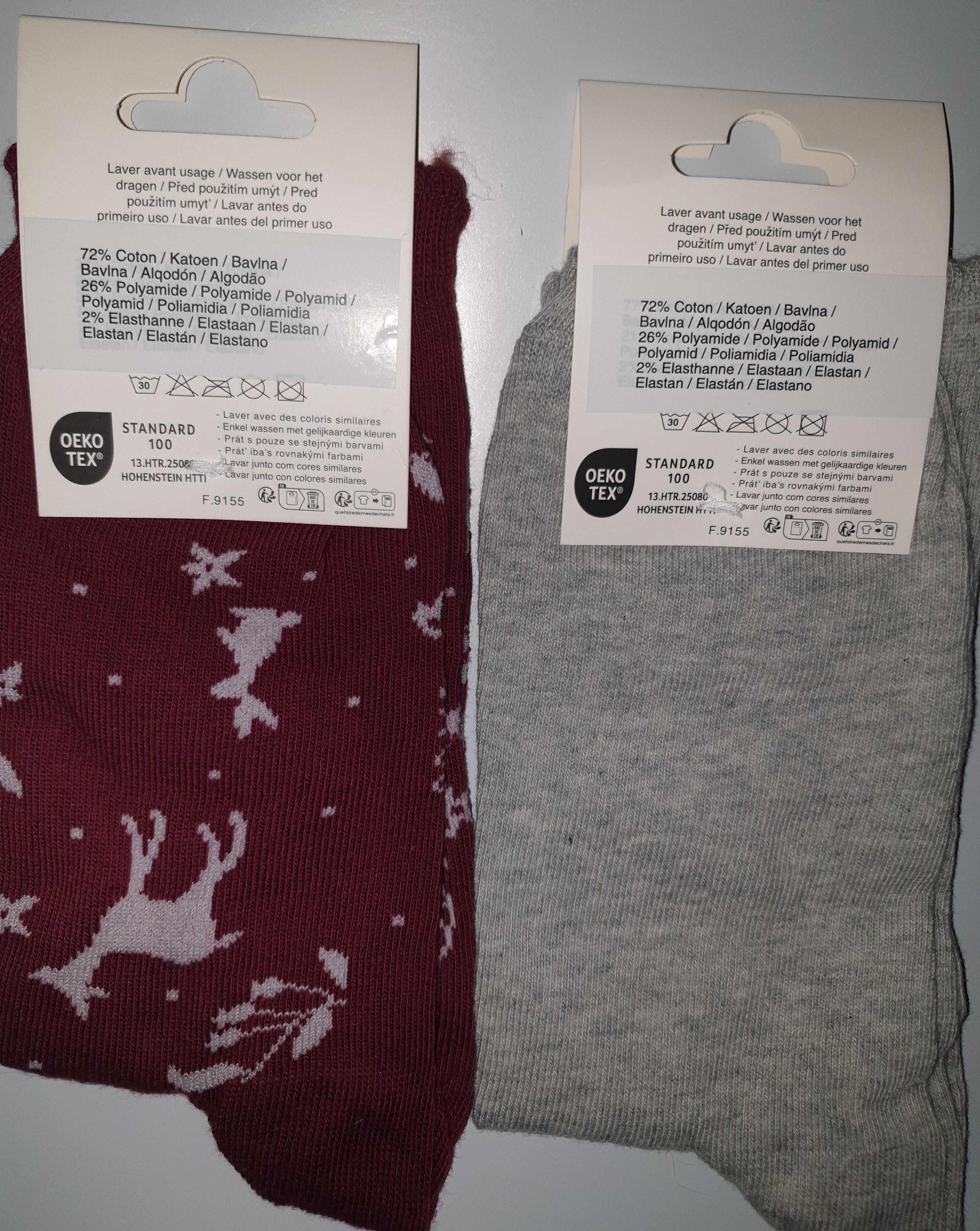 troc de troc réservé ** lot 2 paires de chaussettes image 1