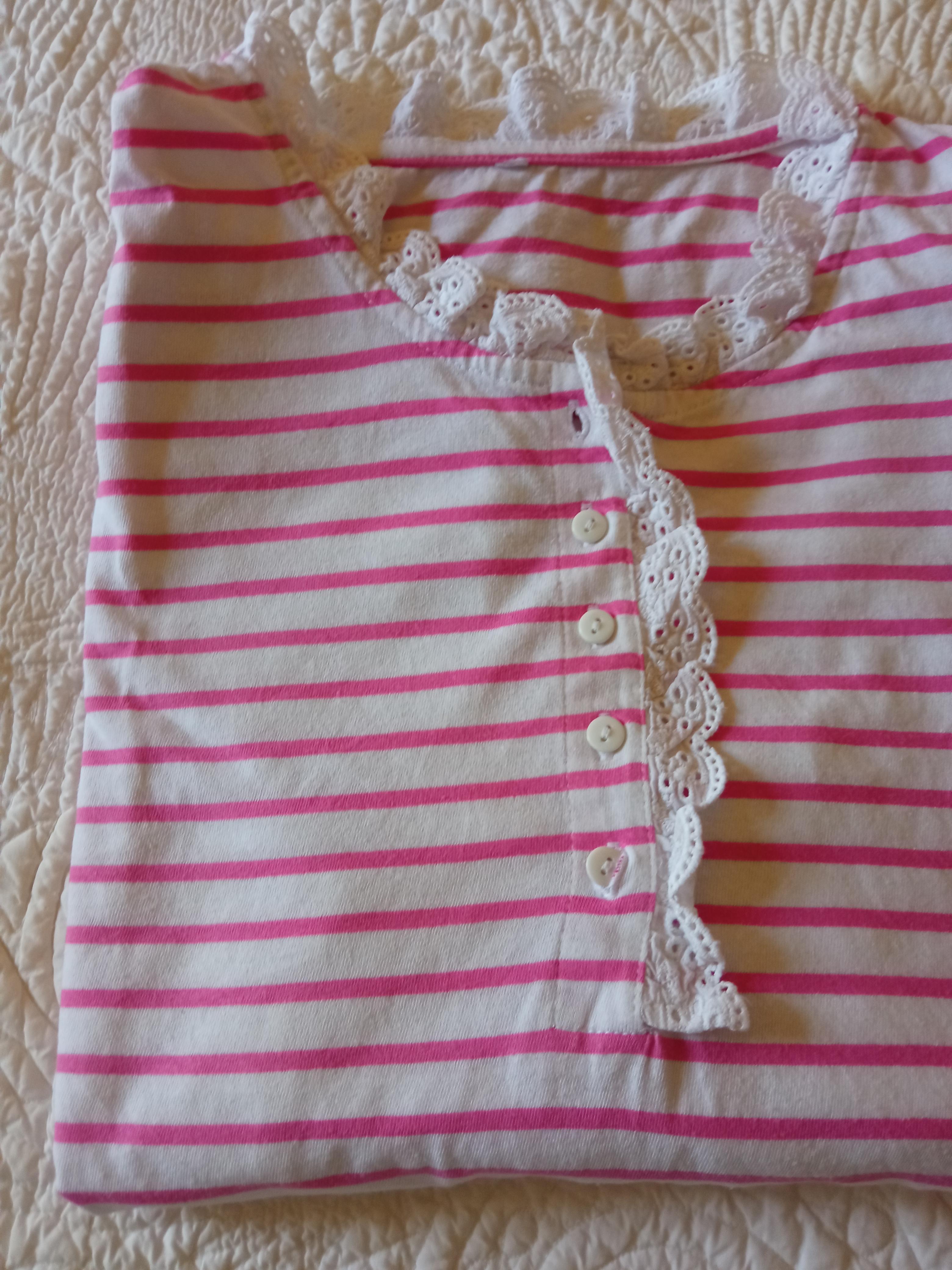 troc de troc tshirt rose et blanc image 0