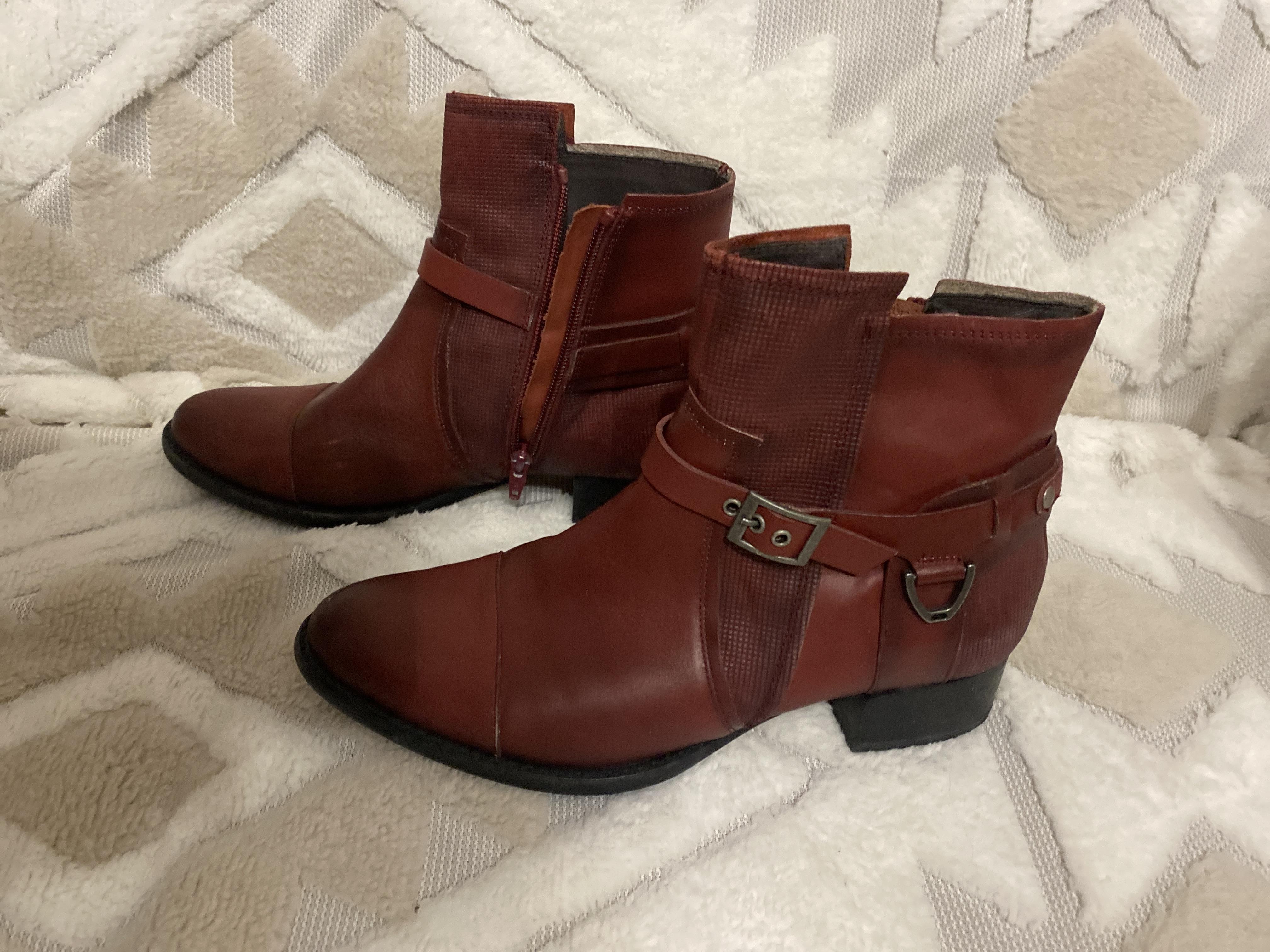 troc de troc bottines femme bordeaux image 0