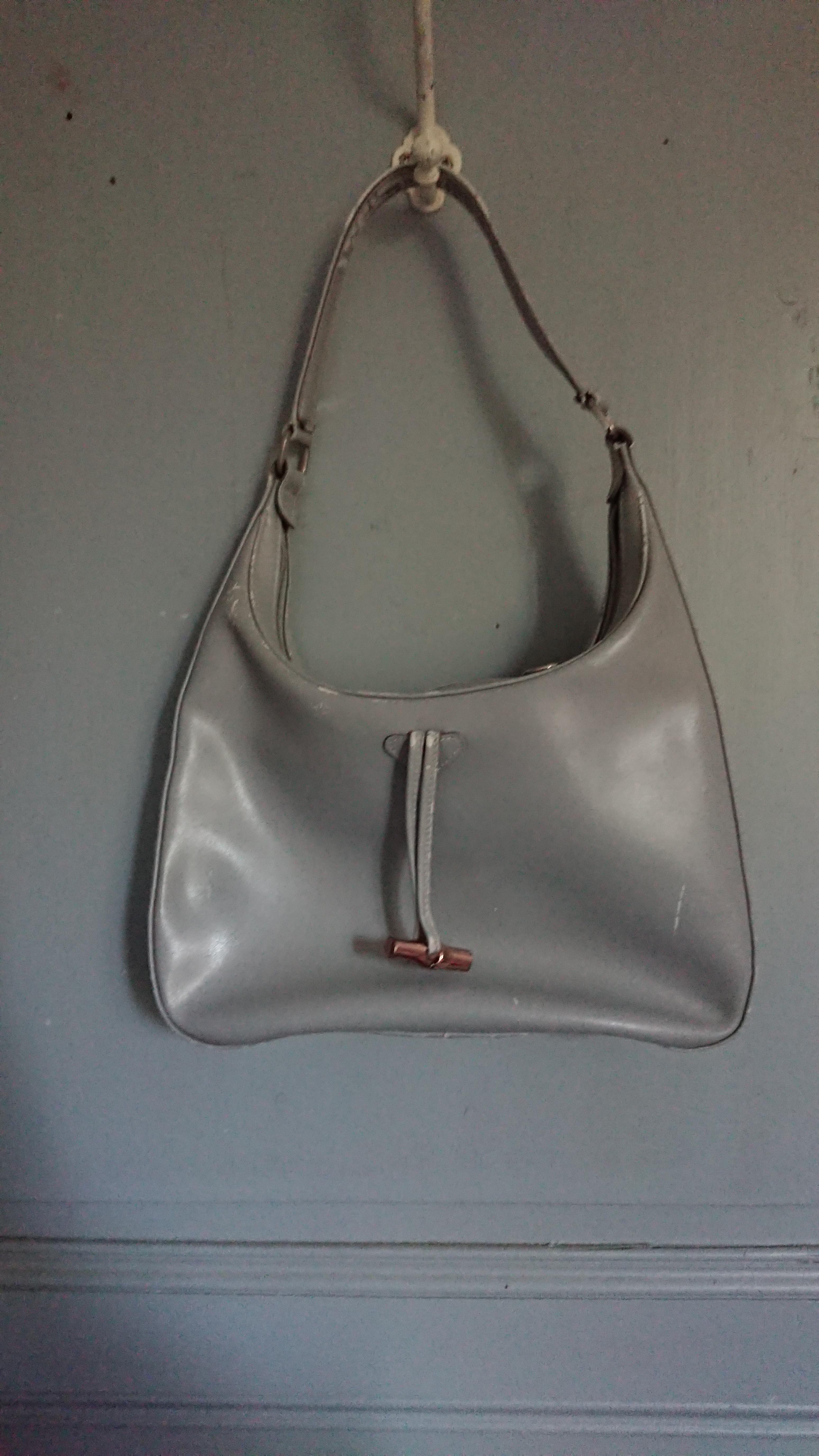 troc de troc sac longchamp gris image 1