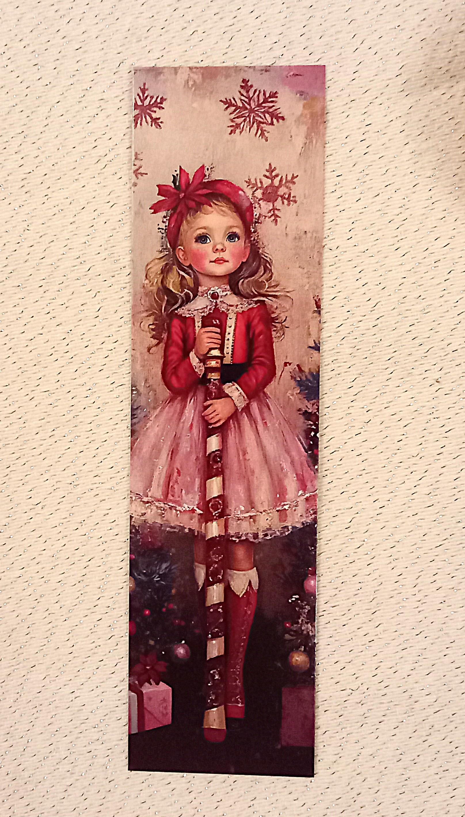 troc de troc marque-page "fillette vintage". reserve. image 0