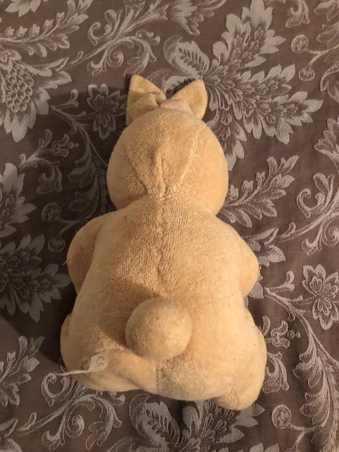 troc de troc peluche lapin 17cm assis (sans les oreilles) image 1